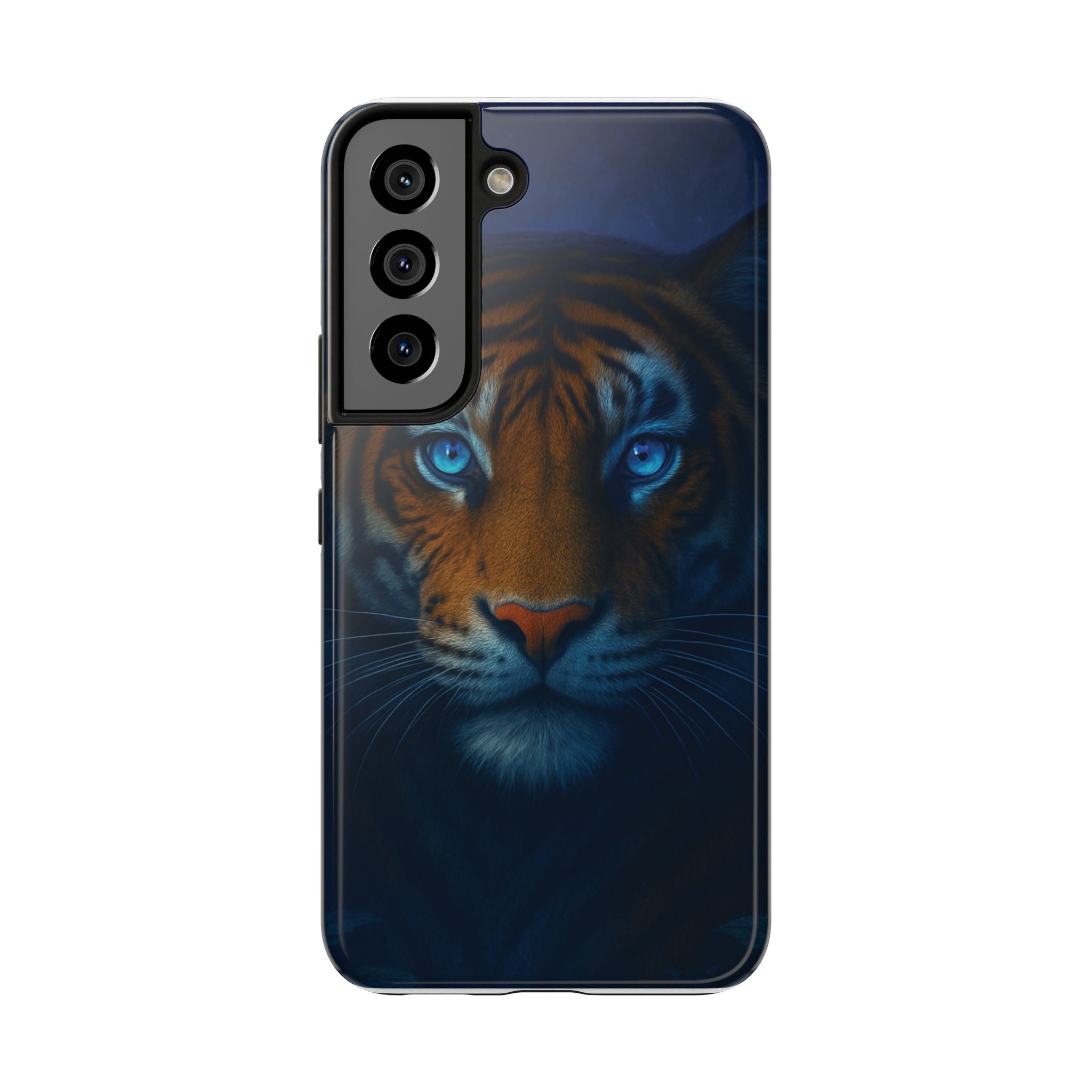 Tiger Eyes Tough Phone Case — Blue-Eyed Tiger Protective Smartphone Cover
