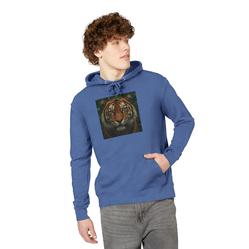 Tiger Face Hoodie — Realistic Bengal Tiger Graphic Pullover