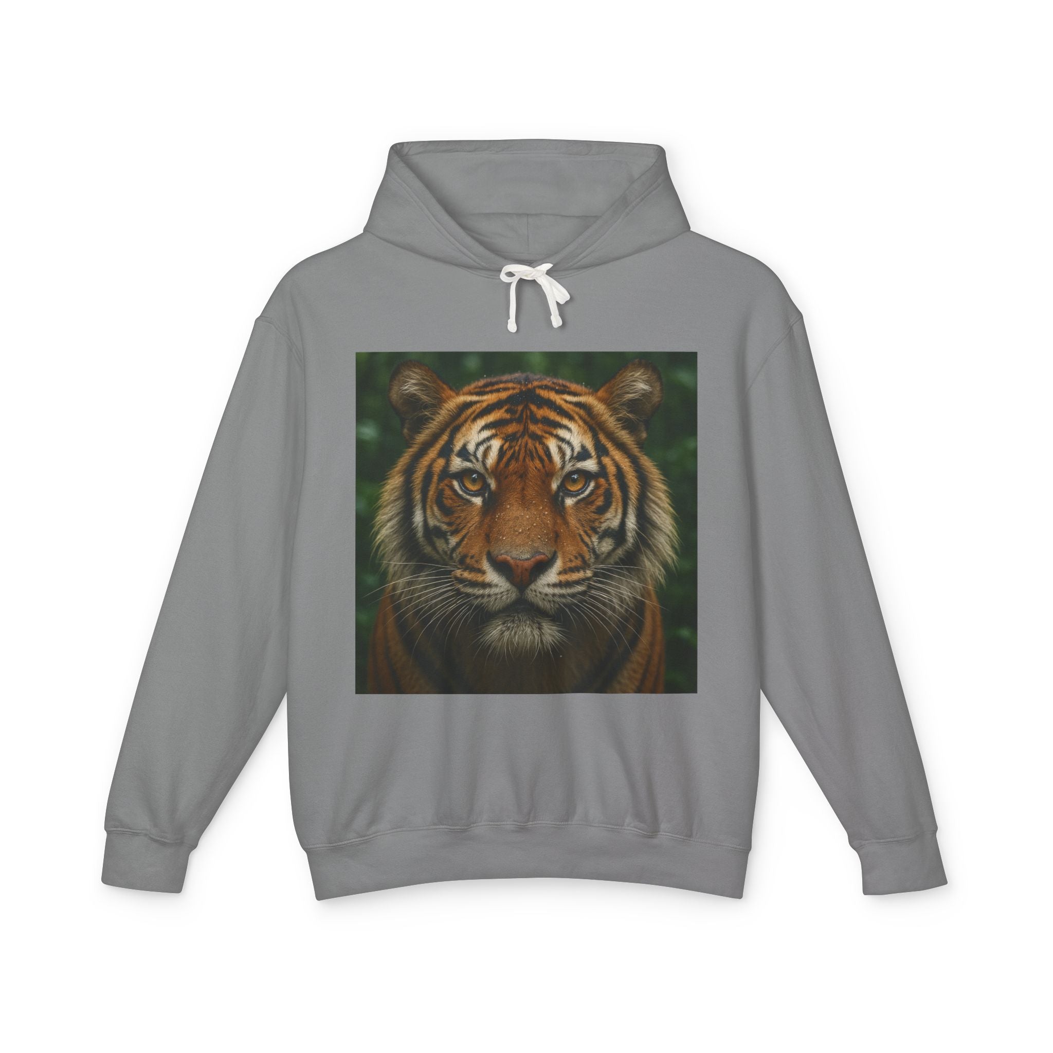 Tiger Portrait Hoodie — Majestic Tiger Graphic Hooded Sweatshirt