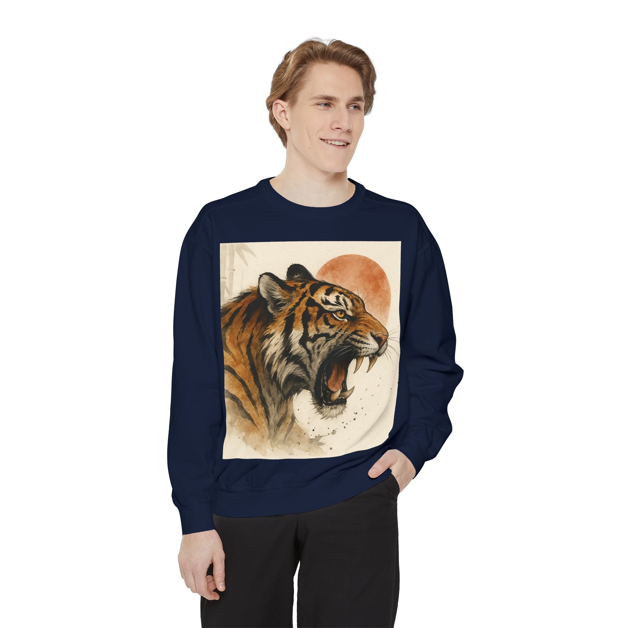 Roaring Tiger Sweatshirt — Vintage Sun Graphic Crewneck