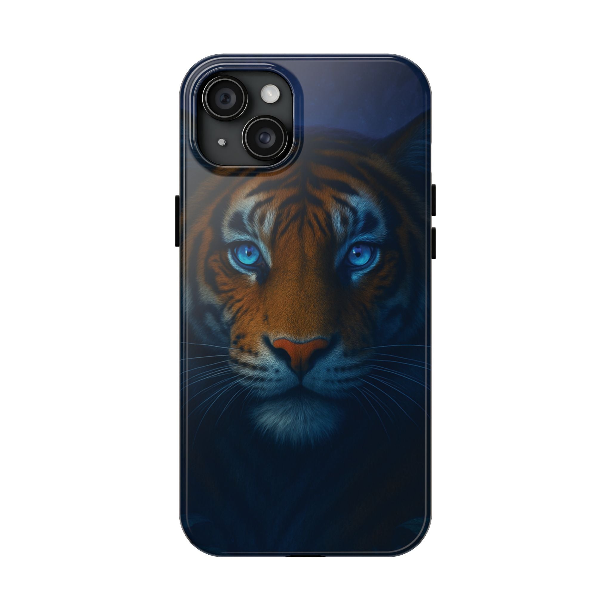 Tiger Eyes Tough Phone Case — Blue-Eyed Tiger Protective Smartphone Cover