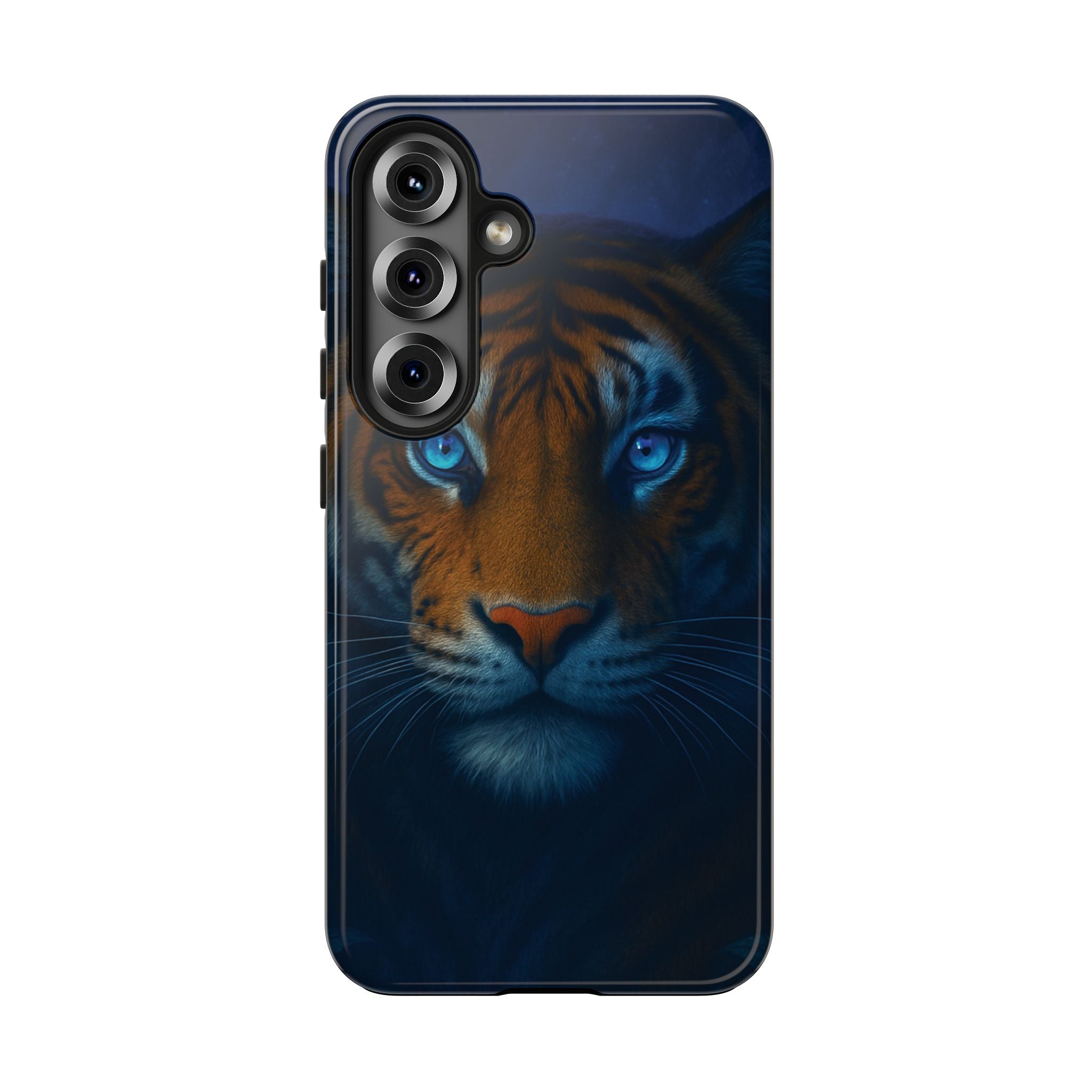 Tiger Eyes Tough Phone Case — Blue-Eyed Tiger Protective Smartphone Cover