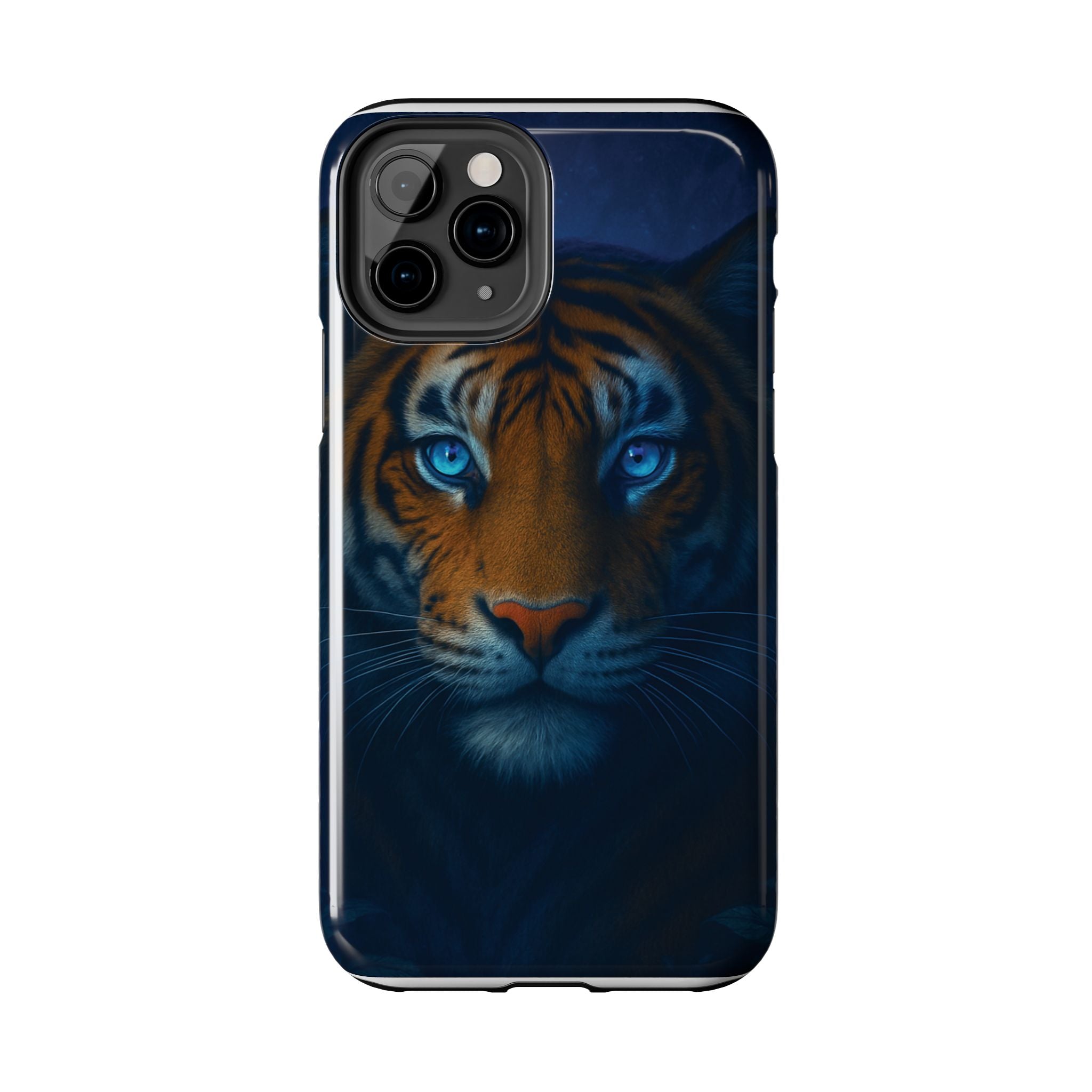 Tiger Eyes Tough Phone Case — Blue-Eyed Tiger Protective Smartphone Cover