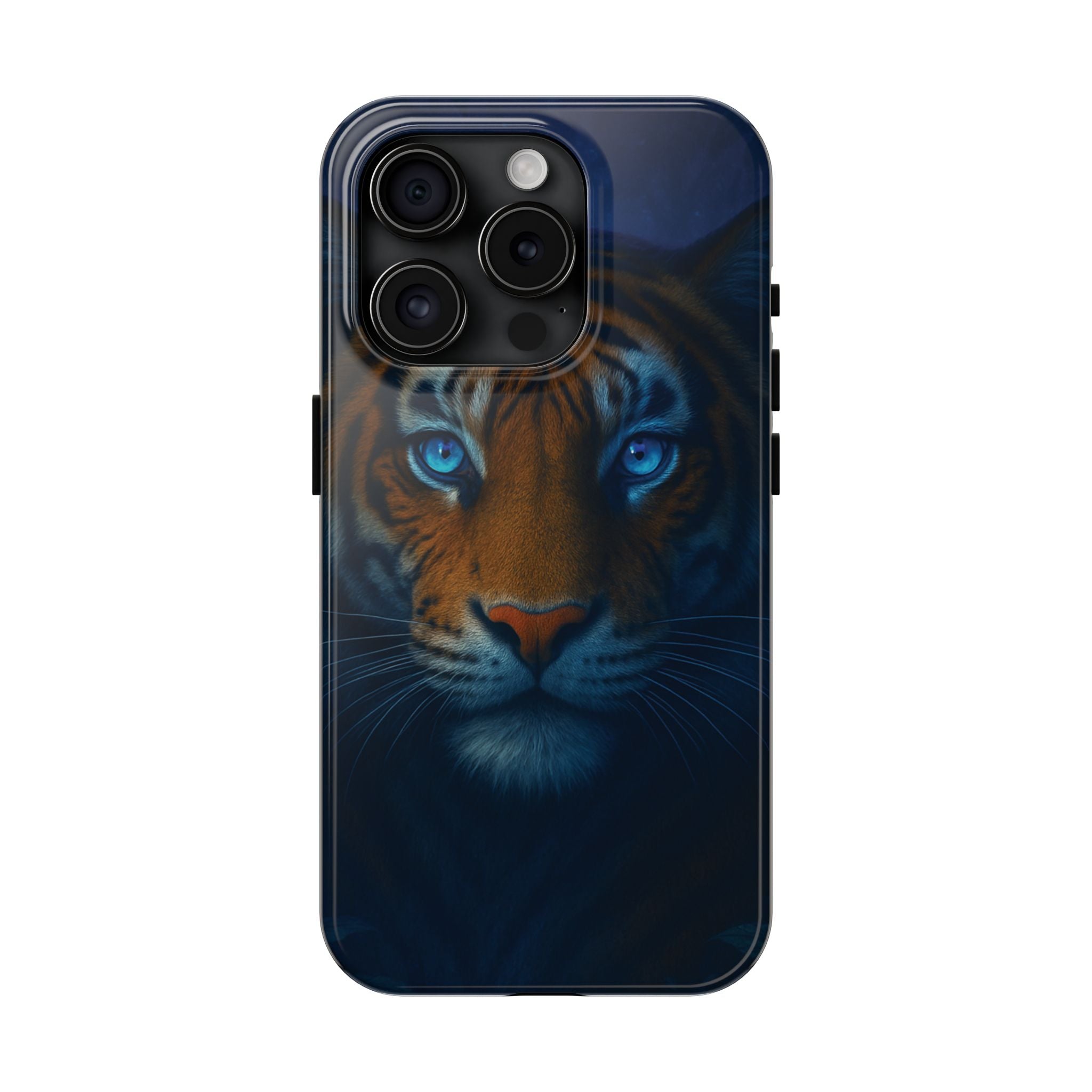 Tiger Eyes Tough Phone Case — Blue-Eyed Tiger Protective Smartphone Cover