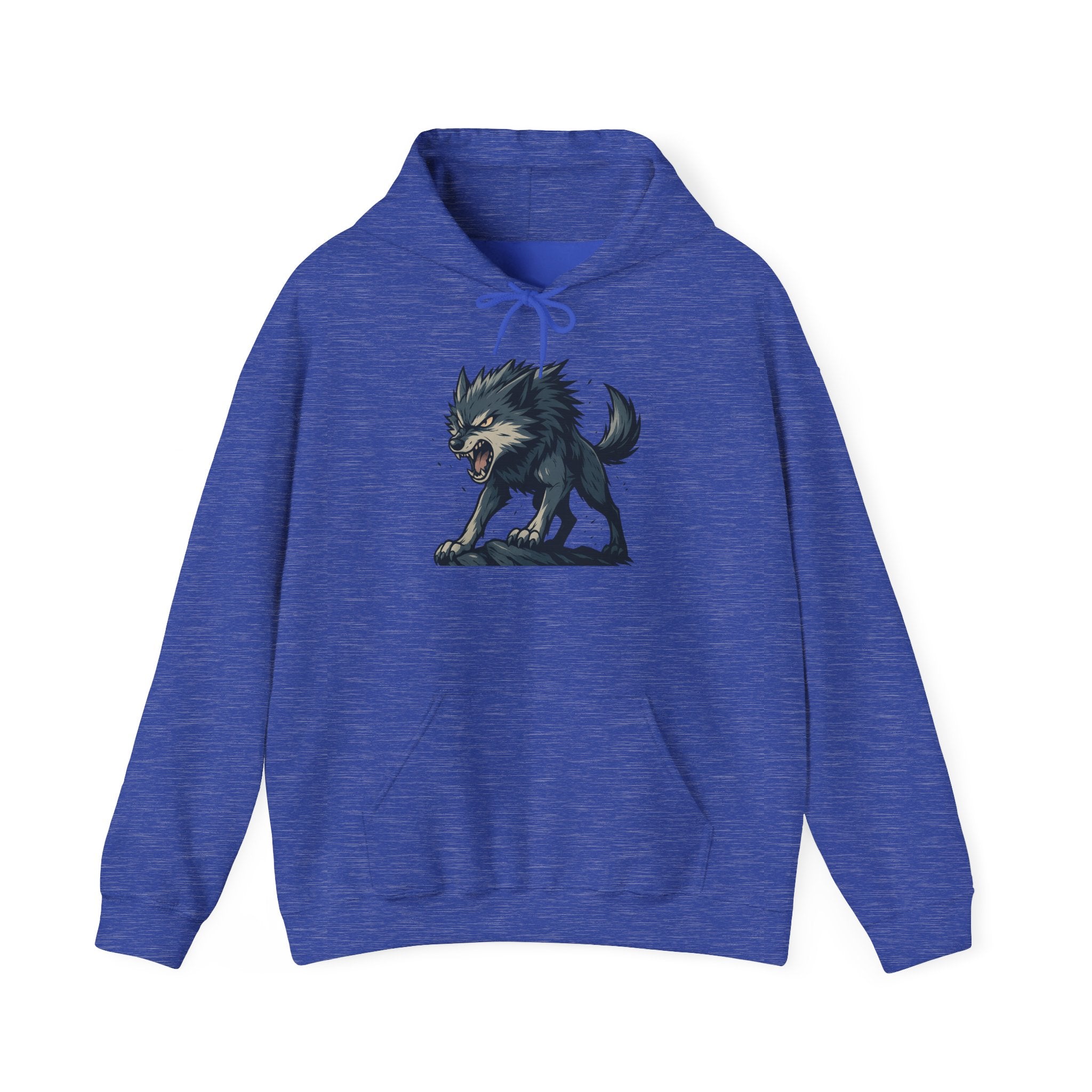 Growling Wolf Hoodie | Fierce Werewolf Graphic Sweatshirt
