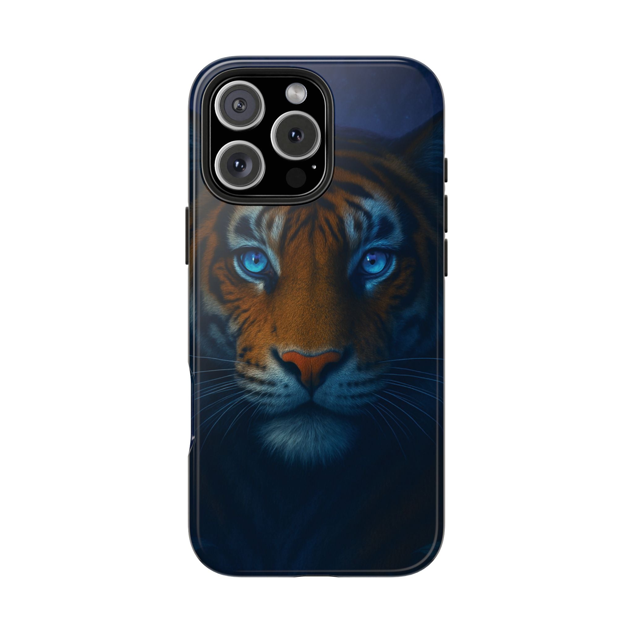 Tiger Eyes Tough Phone Case — Blue-Eyed Tiger Protective Smartphone Cover