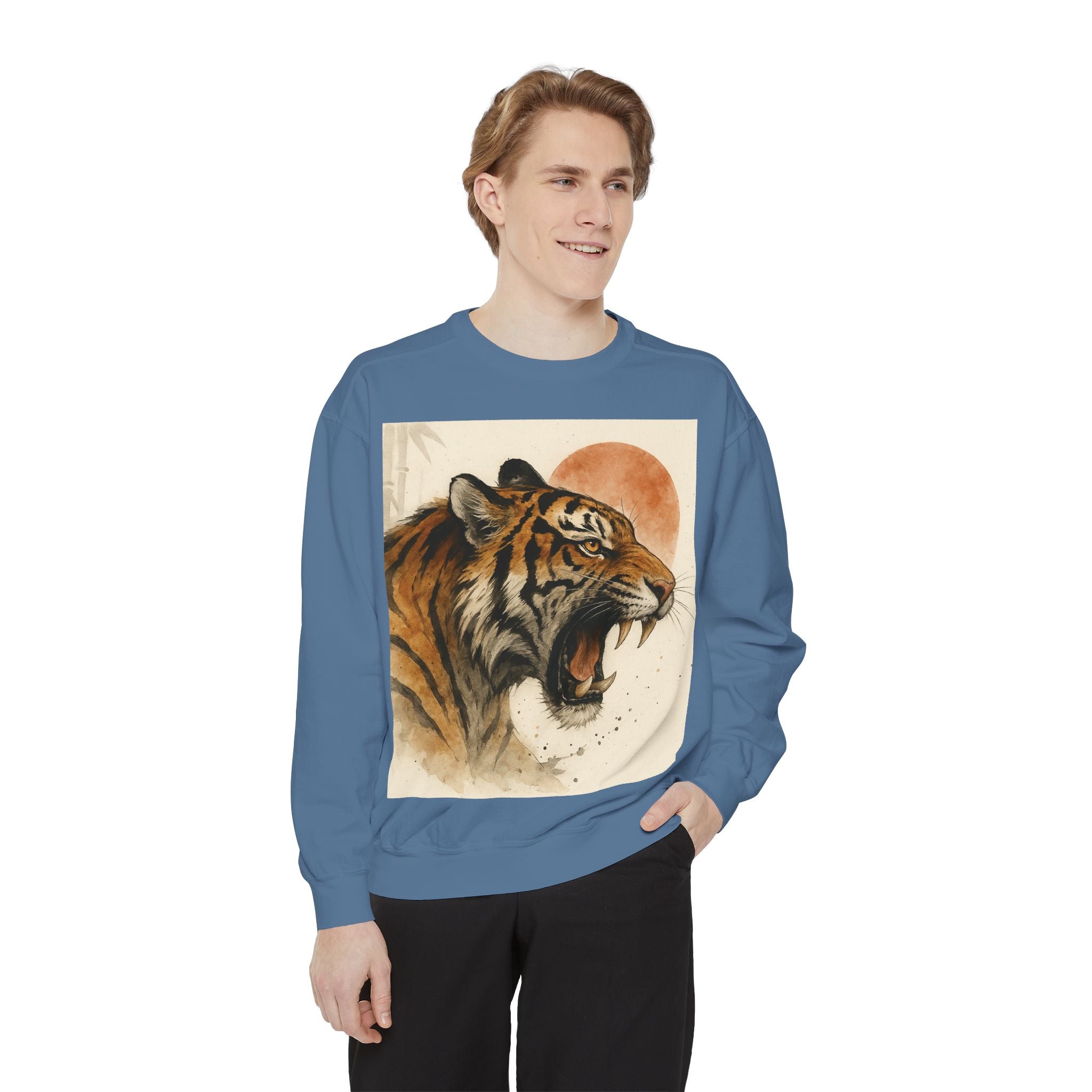 Roaring Tiger Sweatshirt — Vintage Sun Graphic Crewneck