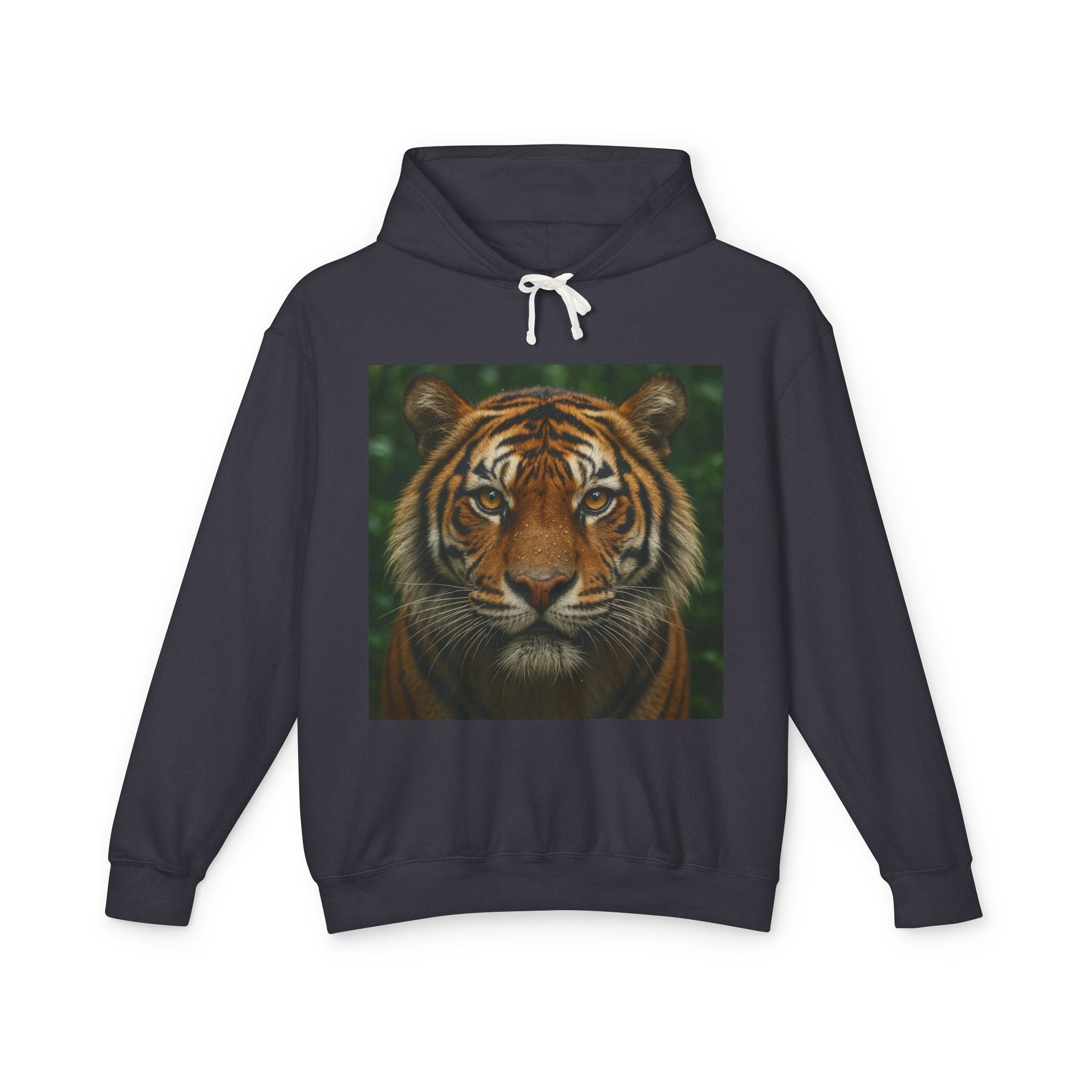 Tiger Portrait Hoodie — Majestic Tiger Graphic Hooded Sweatshirt