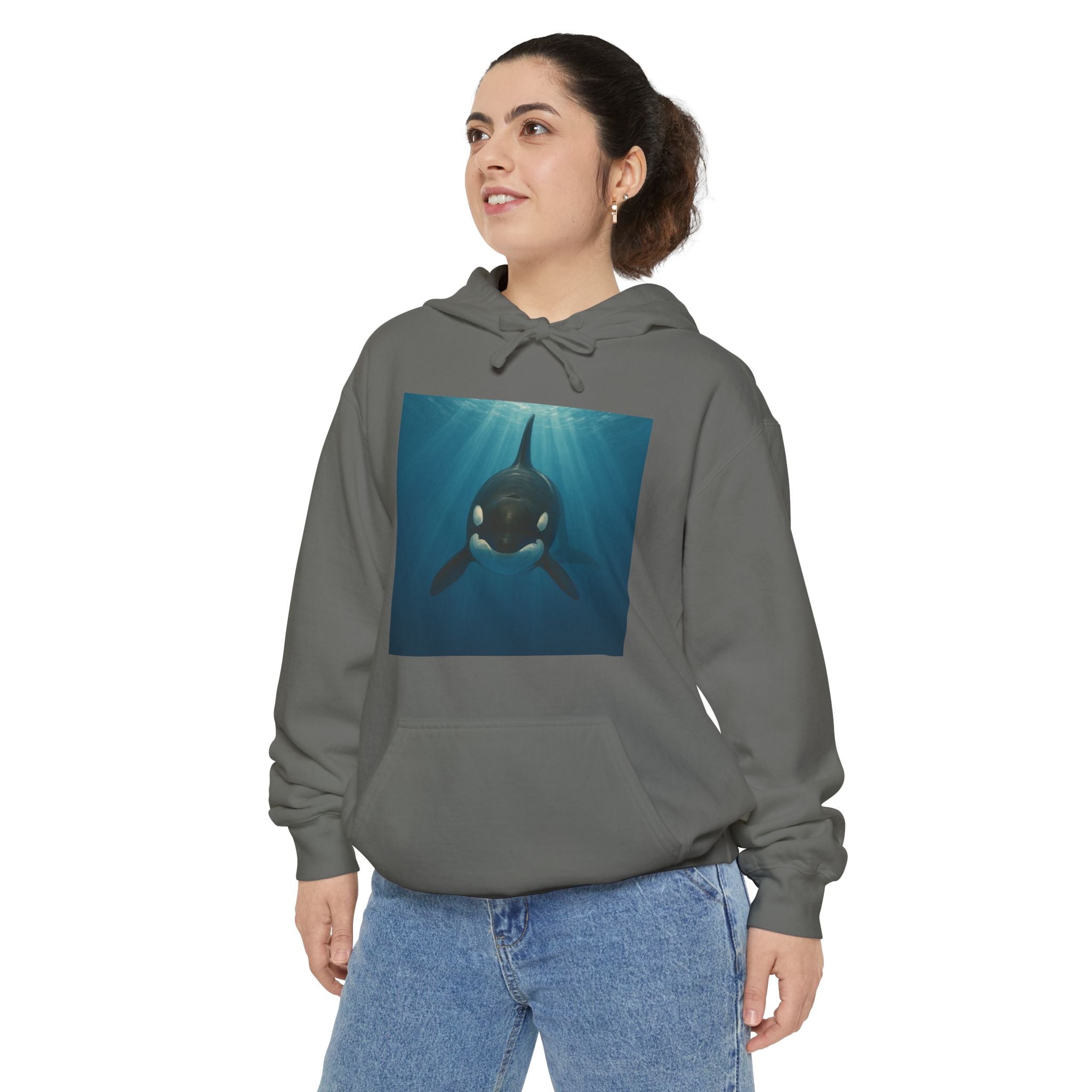 Orca Whale Pullover Hoodie