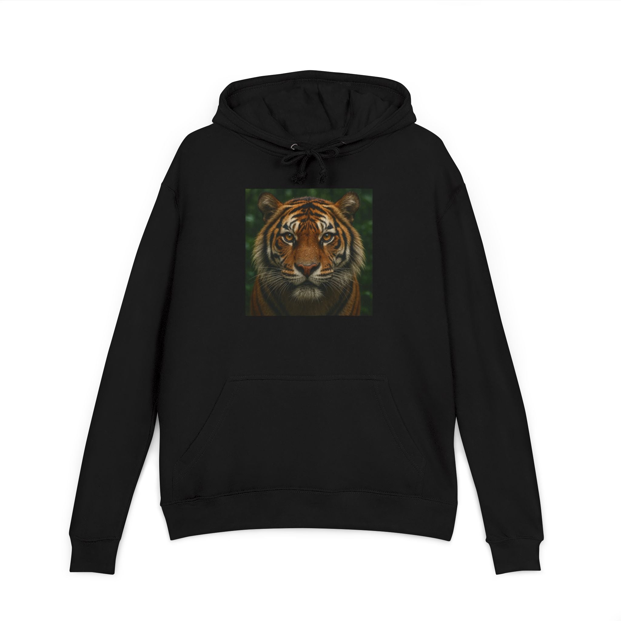 Tiger Face Hoodie — Realistic Bengal Tiger Graphic Pullover
