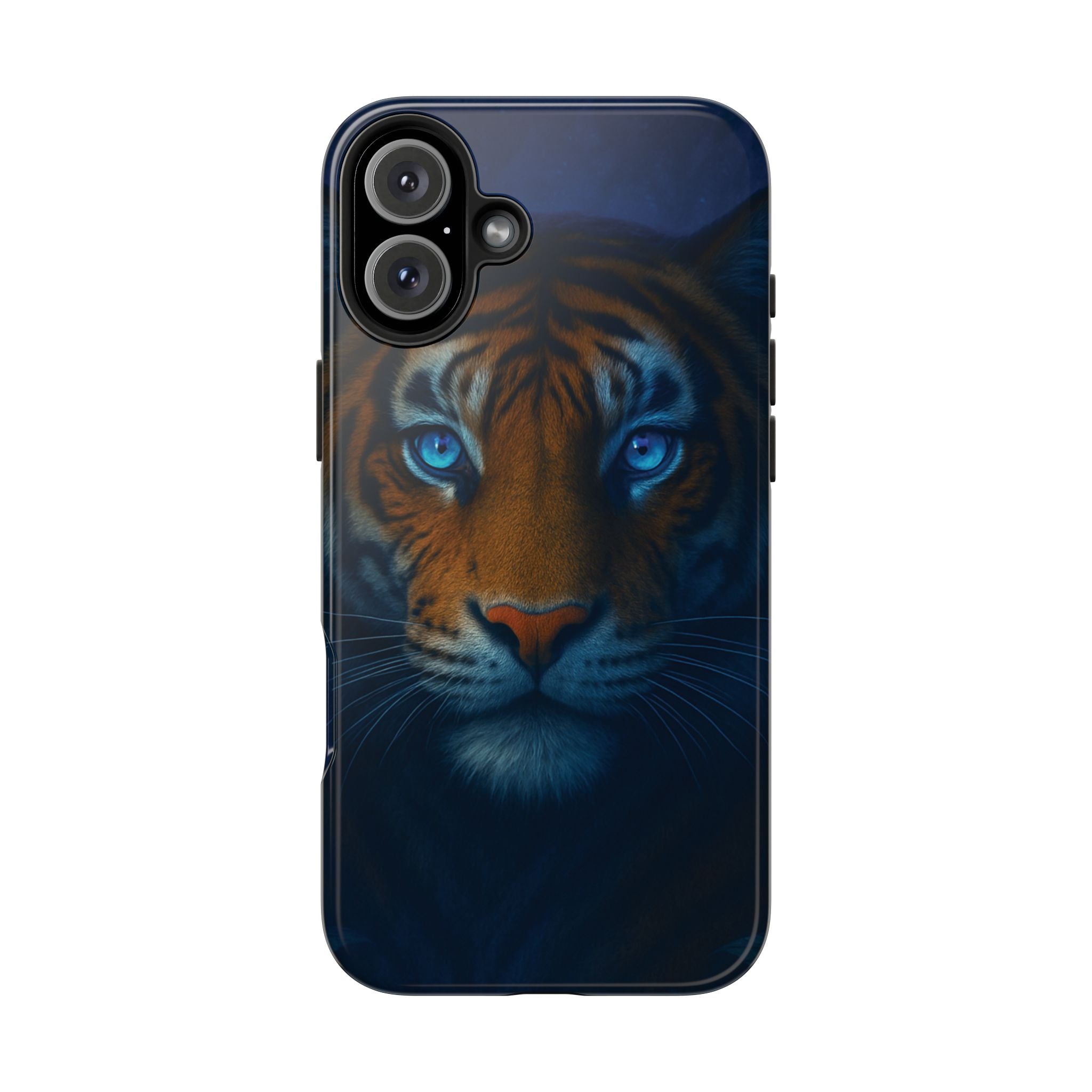 Tiger Eyes Tough Phone Case — Blue-Eyed Tiger Protective Smartphone Cover
