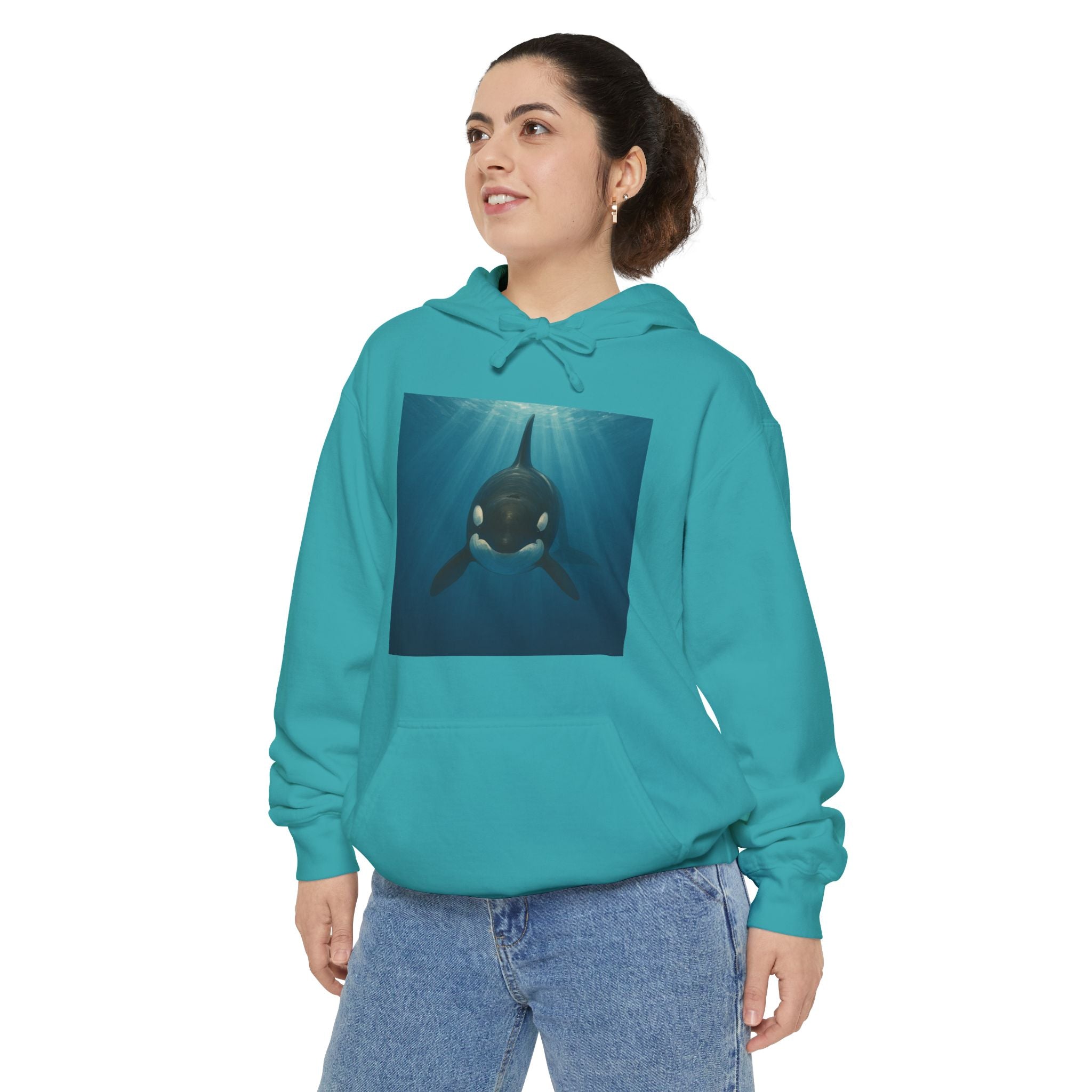 Orca Whale Pullover Hoodie