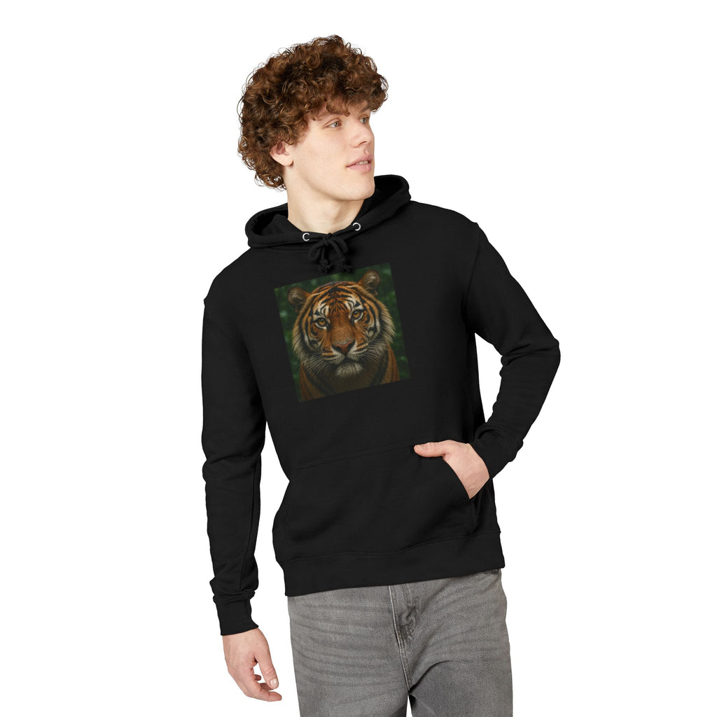 Tiger Face Hoodie — Realistic Bengal Tiger Graphic Pullover