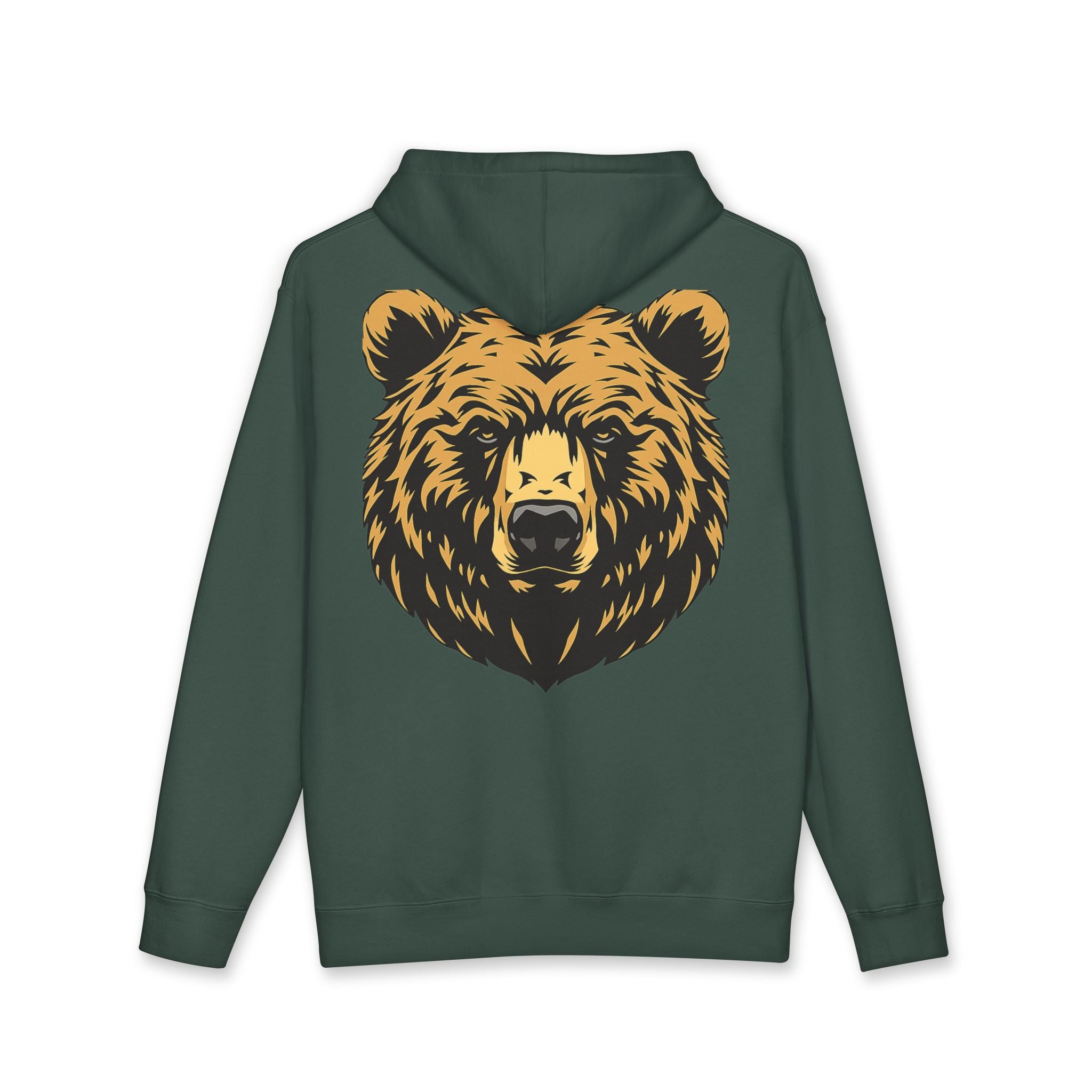 Bear Guardian Hoodie — Minimal Bear Emblem Pullover