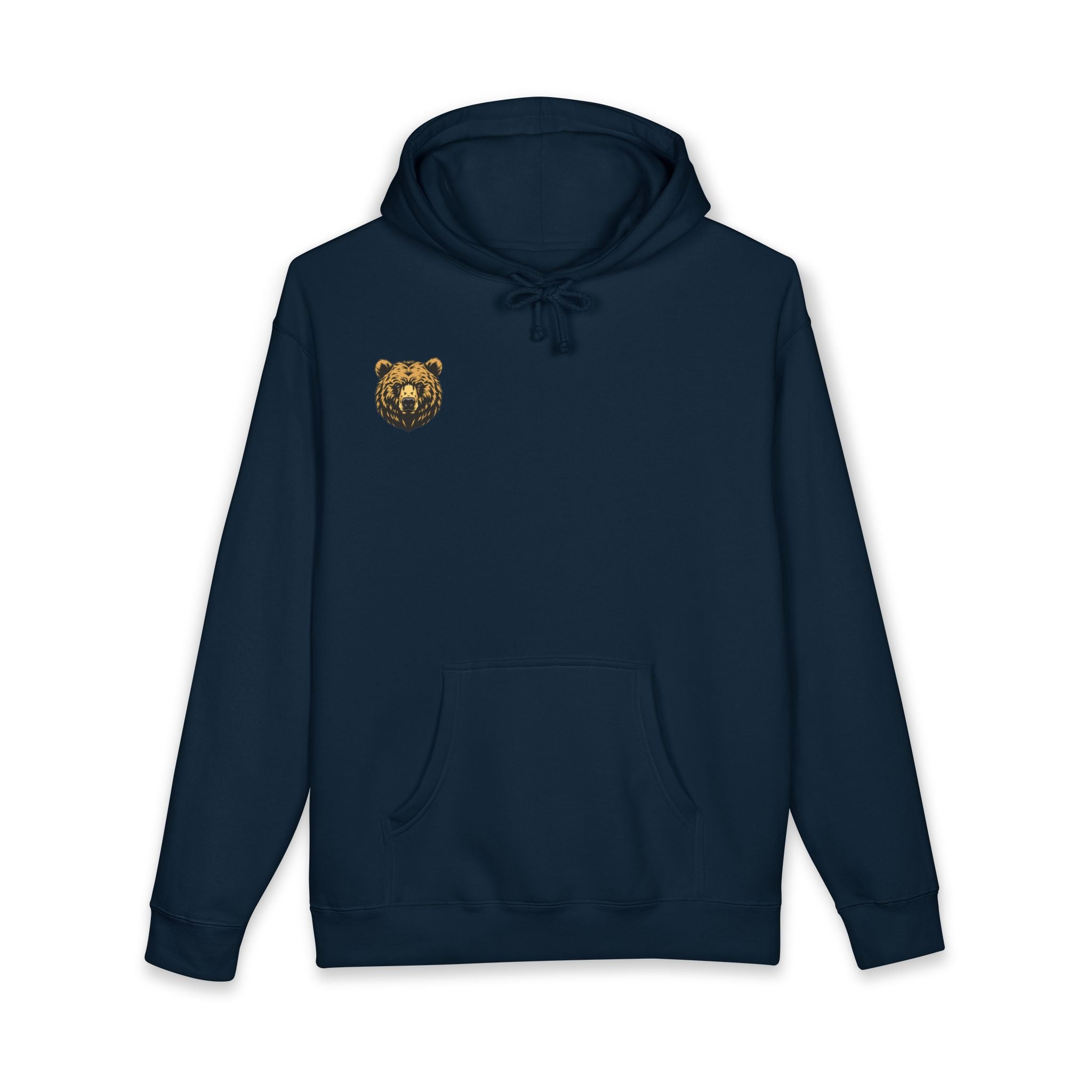 Bear Guardian Hoodie — Minimal Bear Emblem Pullover