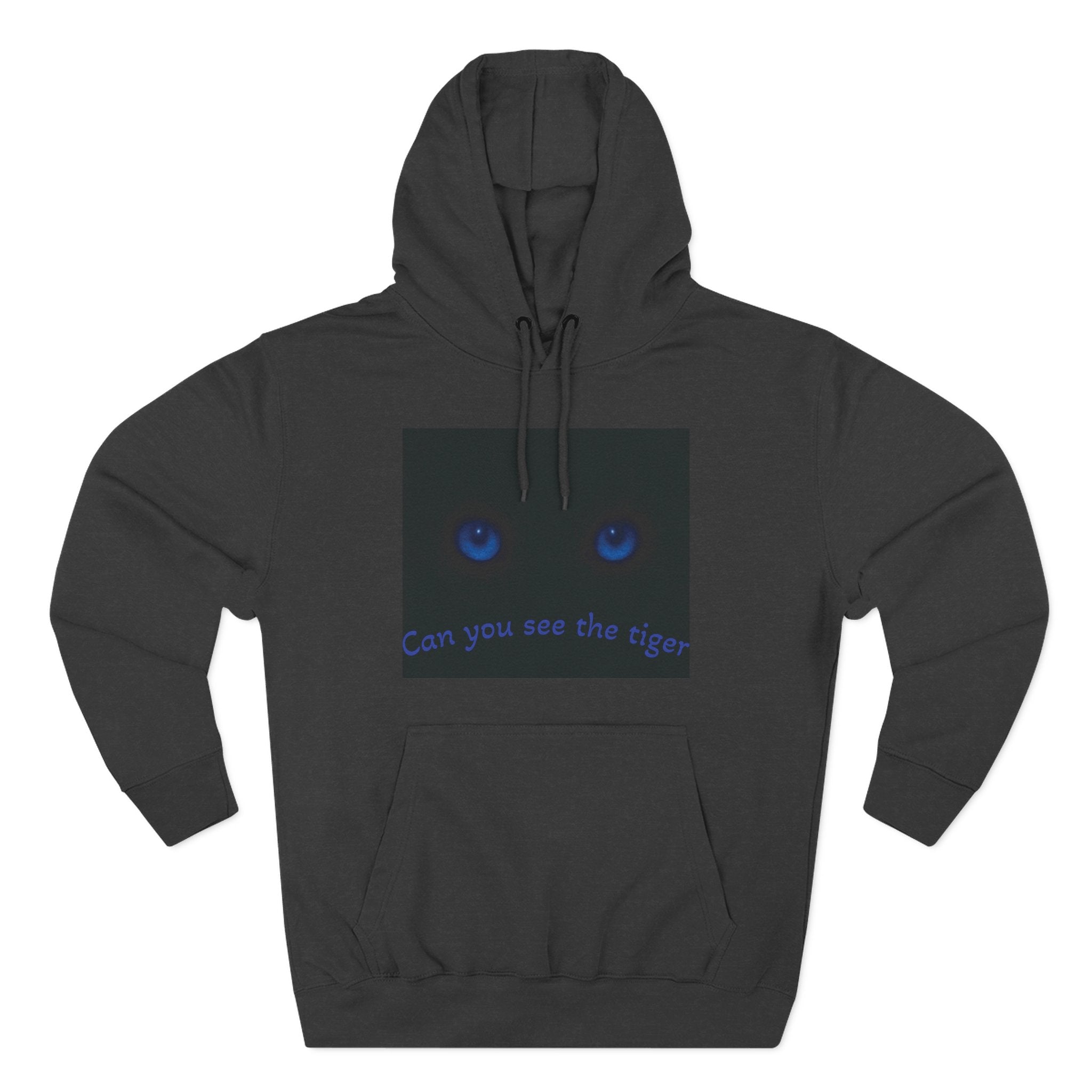 Blue-Eyed Tiger hoodie |Fleece Hoodie, Night Wildlife