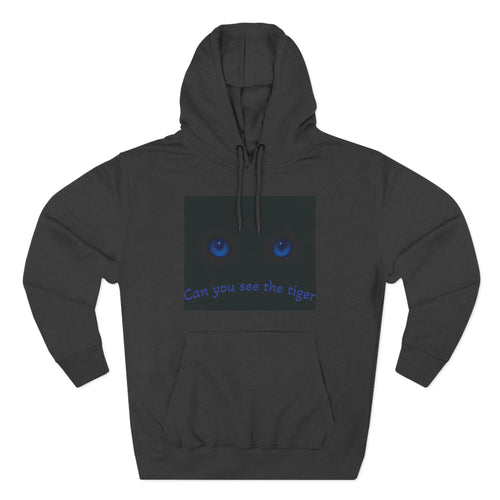Blue-Eyed Tiger hoodie |Fleece Hoodie, Night Wildlife