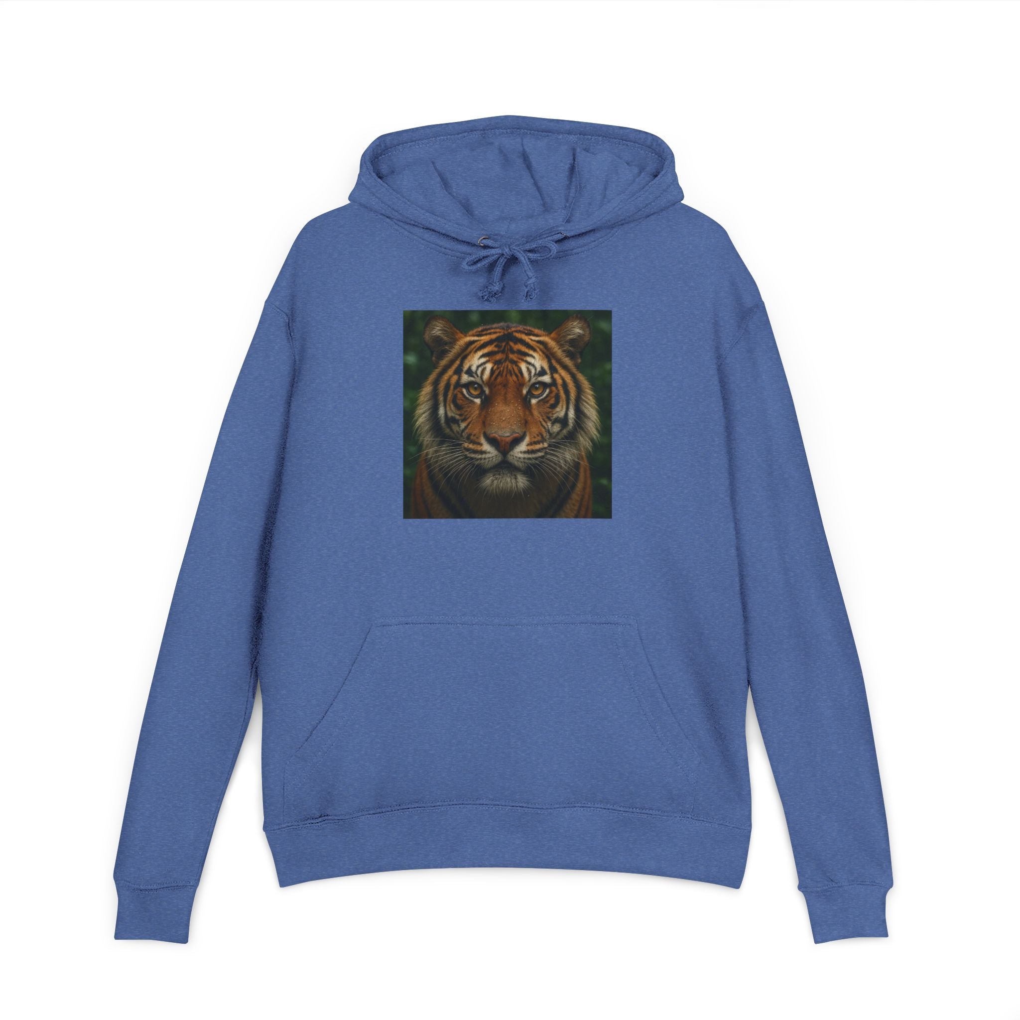 Tiger Face Hoodie — Realistic Bengal Tiger Graphic Pullover