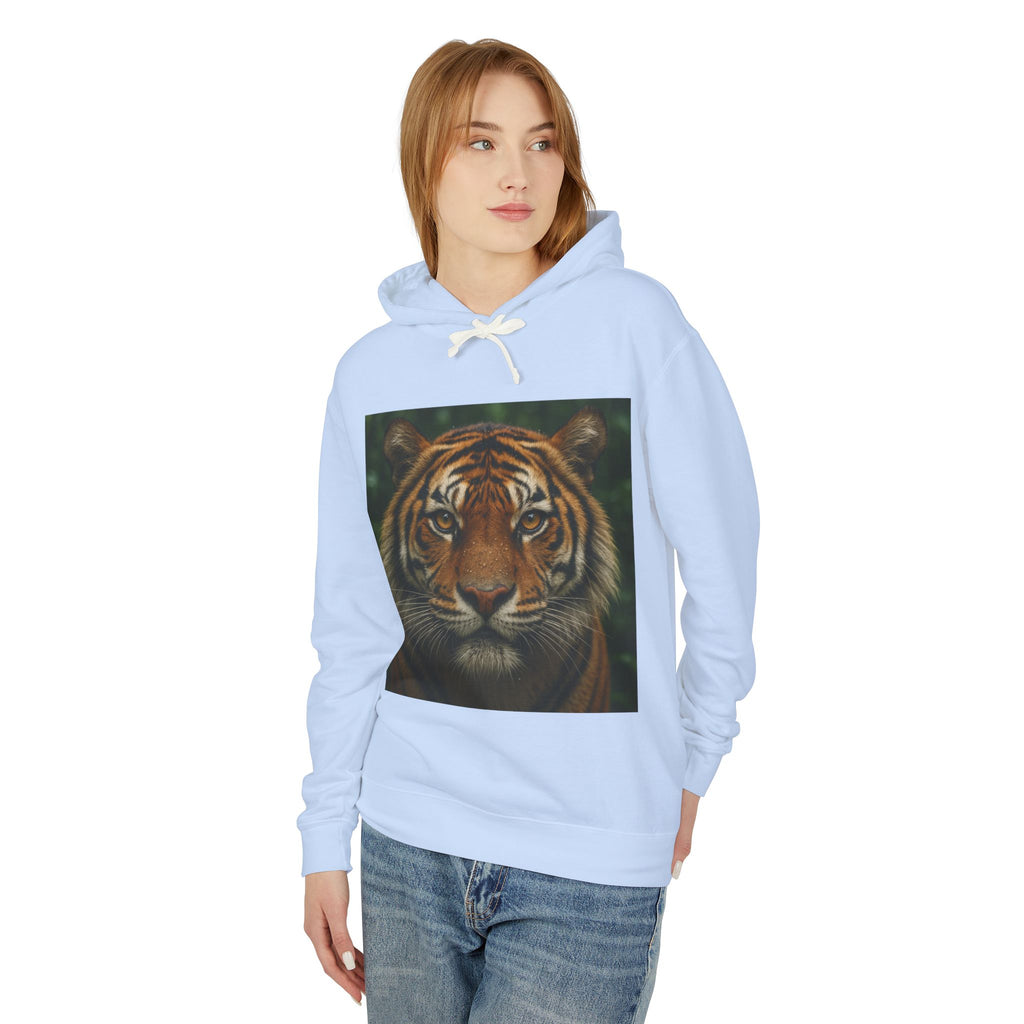 Tiger Portrait Hoodie — Majestic Tiger Graphic Hooded Sweatshirt