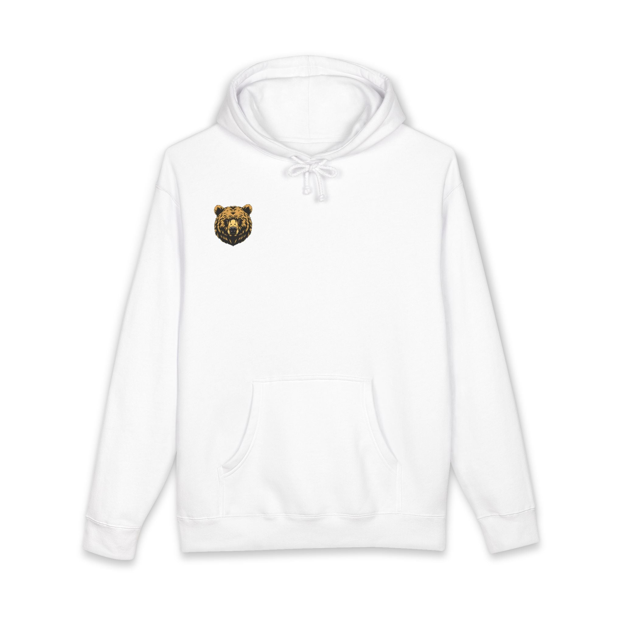 Bear Guardian Hoodie — Minimal Bear Emblem Pullover