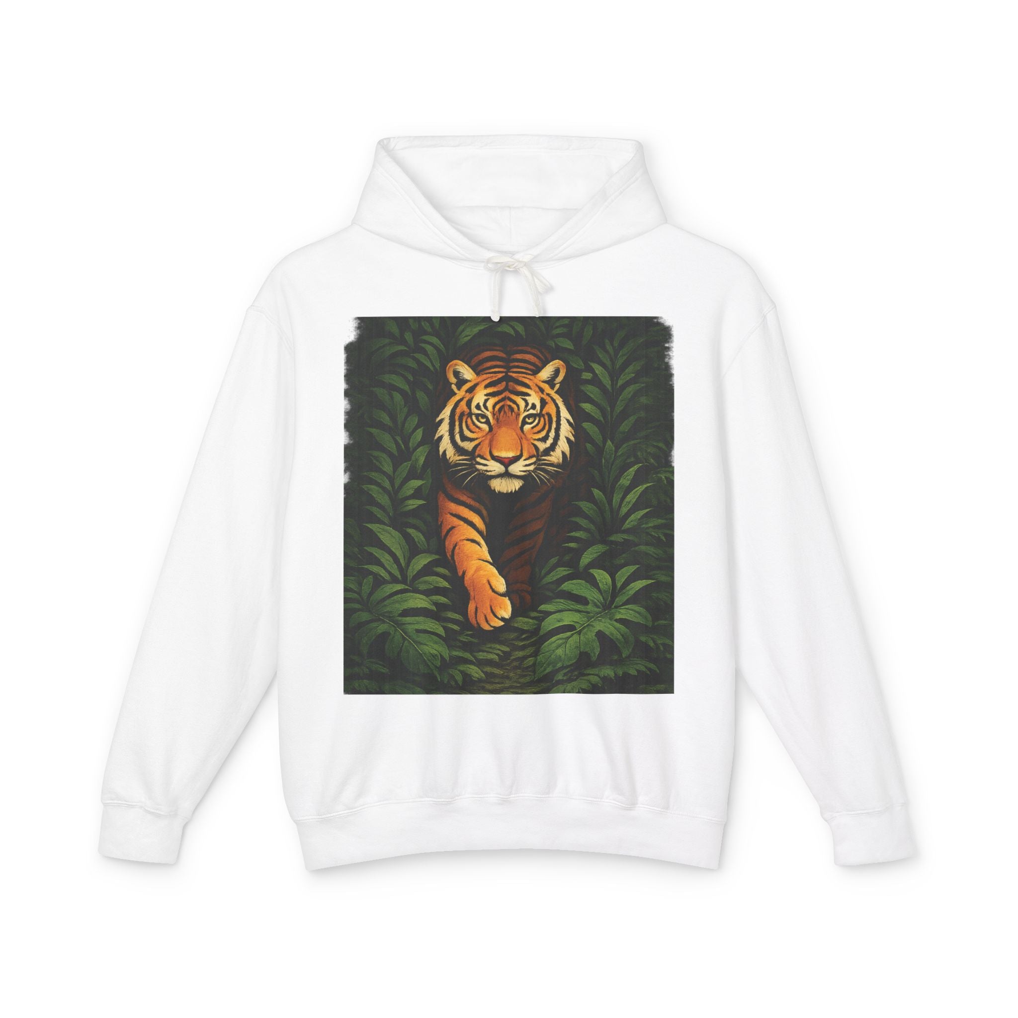 Tiger in the Jungle Hoodie Ver.2 — Bold Tiger Graphic Hoodie