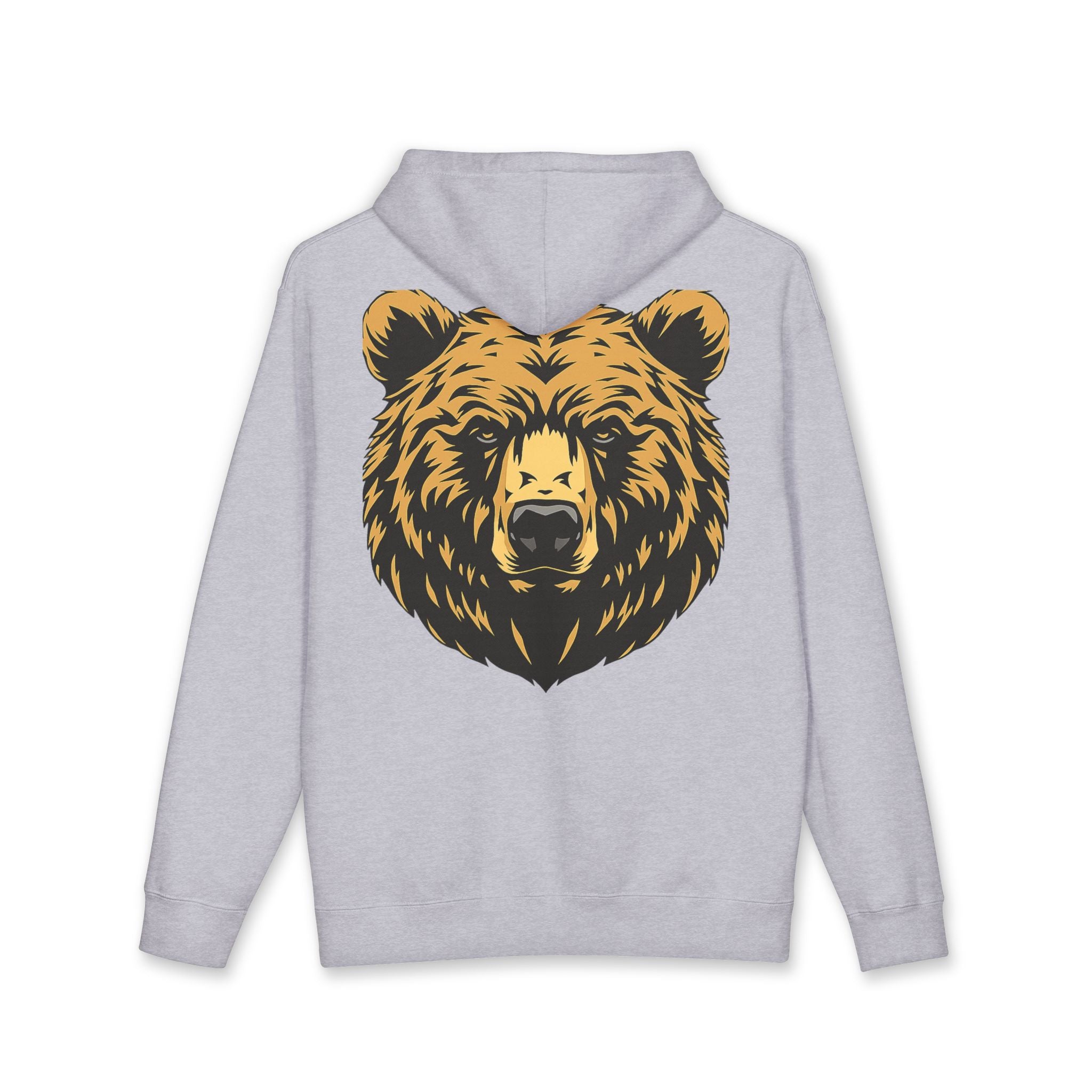 Bear Guardian Hoodie — Minimal Bear Emblem Pullover