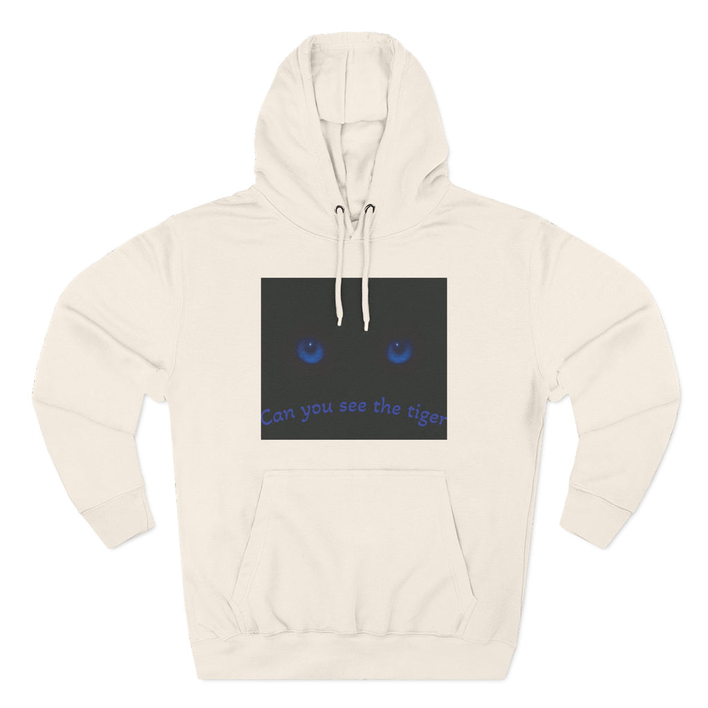 Blue-Eyed Tiger hoodie |Fleece Hoodie, Night Wildlife