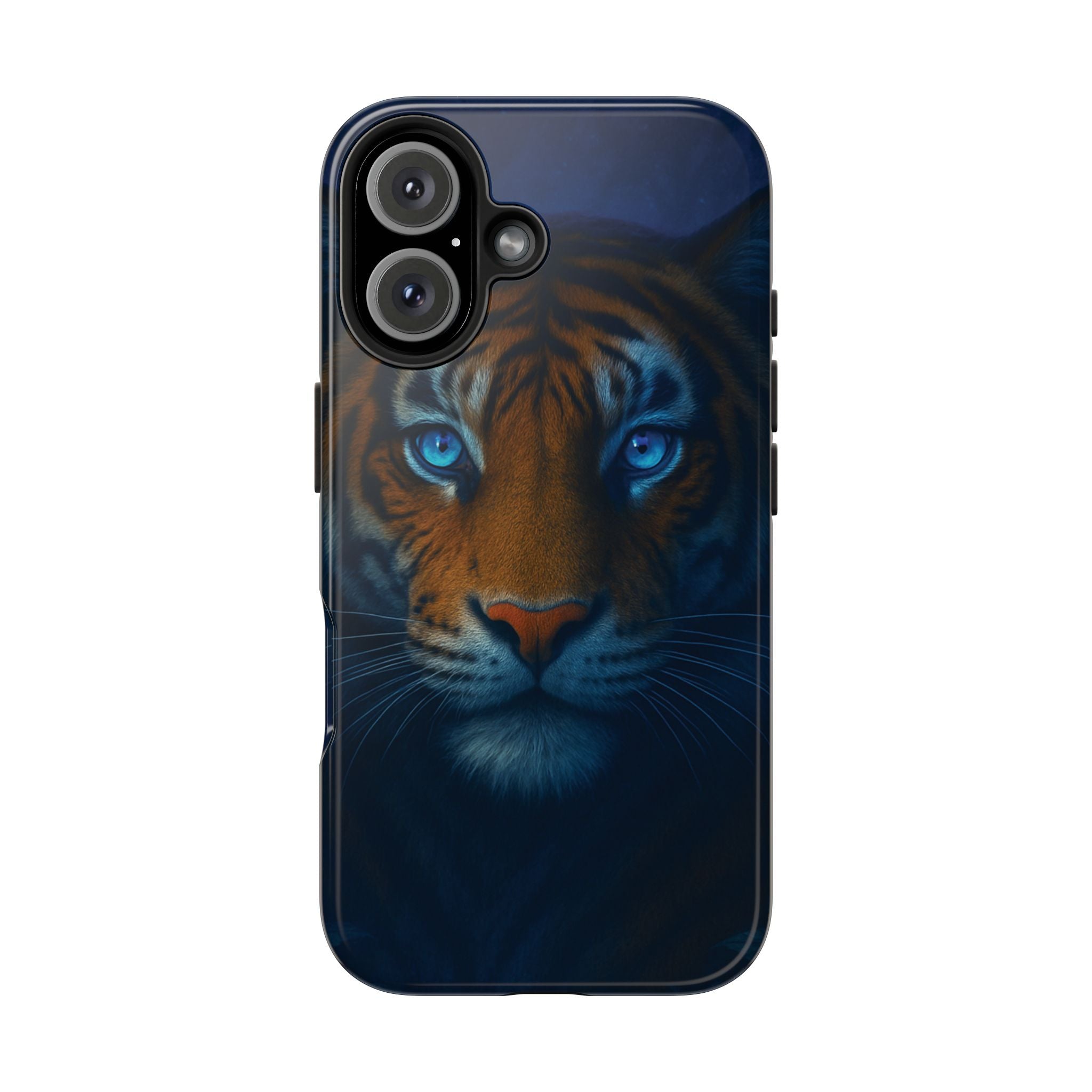 Tiger Eyes Tough Phone Case — Blue-Eyed Tiger Protective Smartphone Cover
