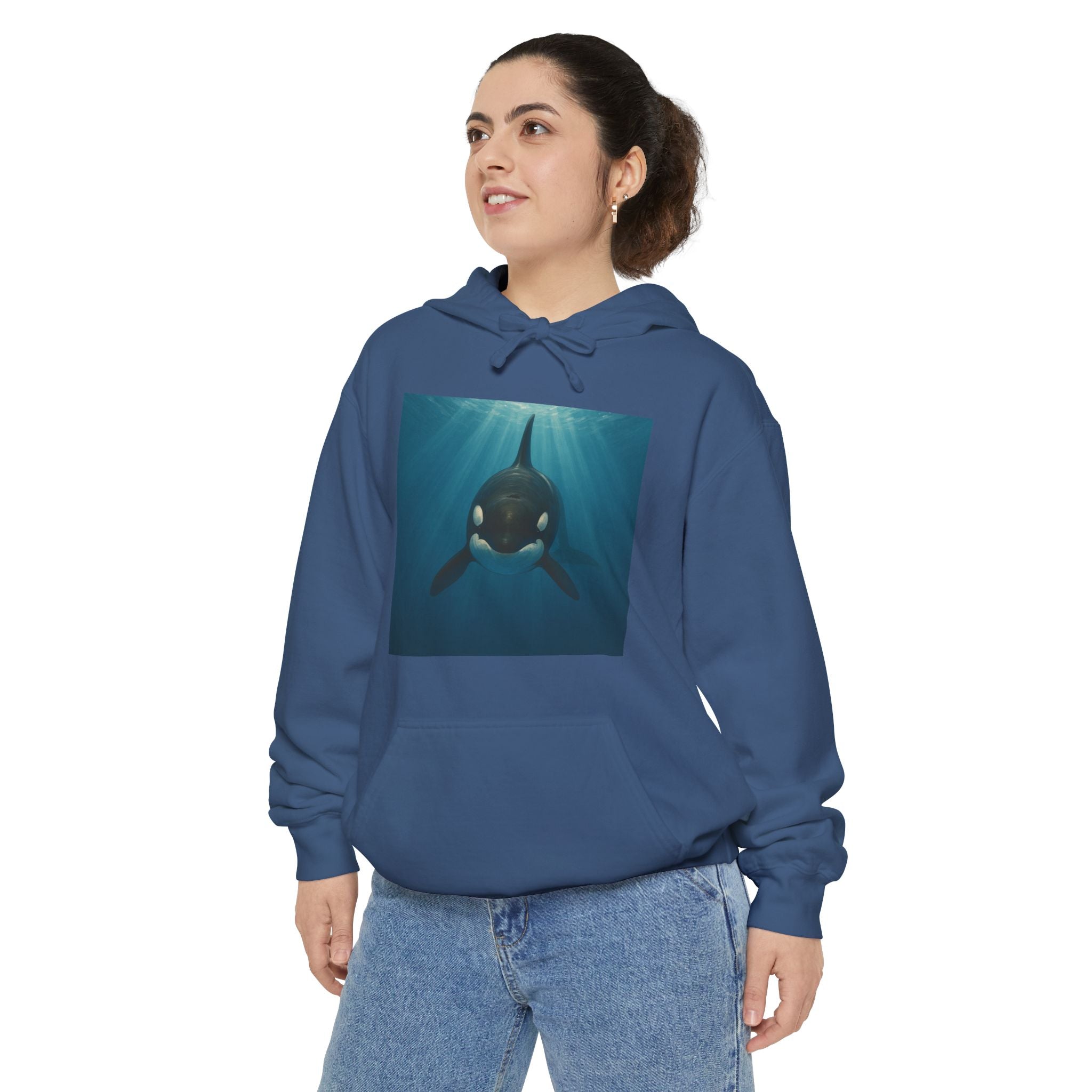 Orca Whale Pullover Hoodie