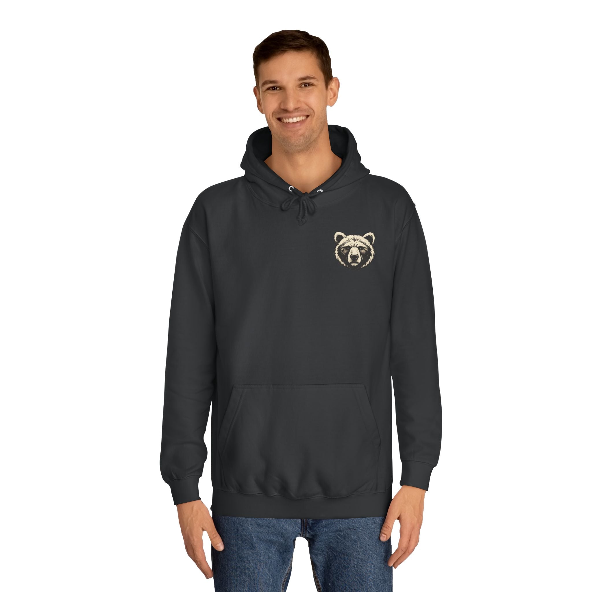 Bear Graphic Hoodie — Vintage Wilderness Bear Pullover