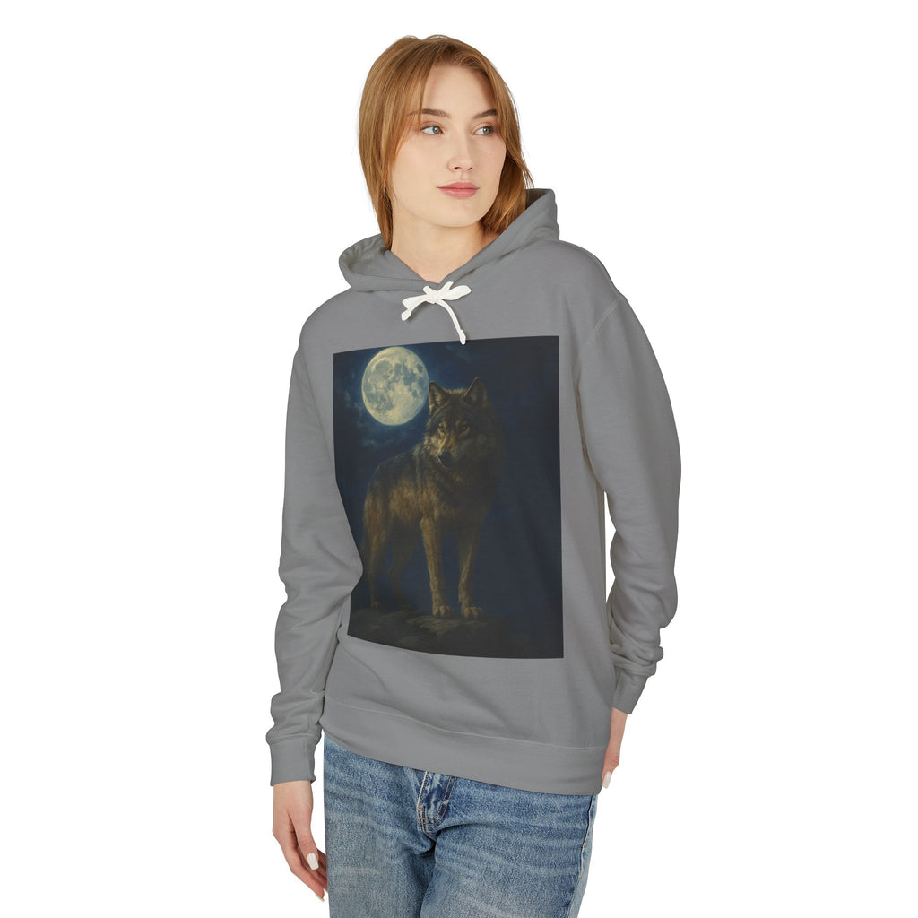 Wolf With Moon Hoodie