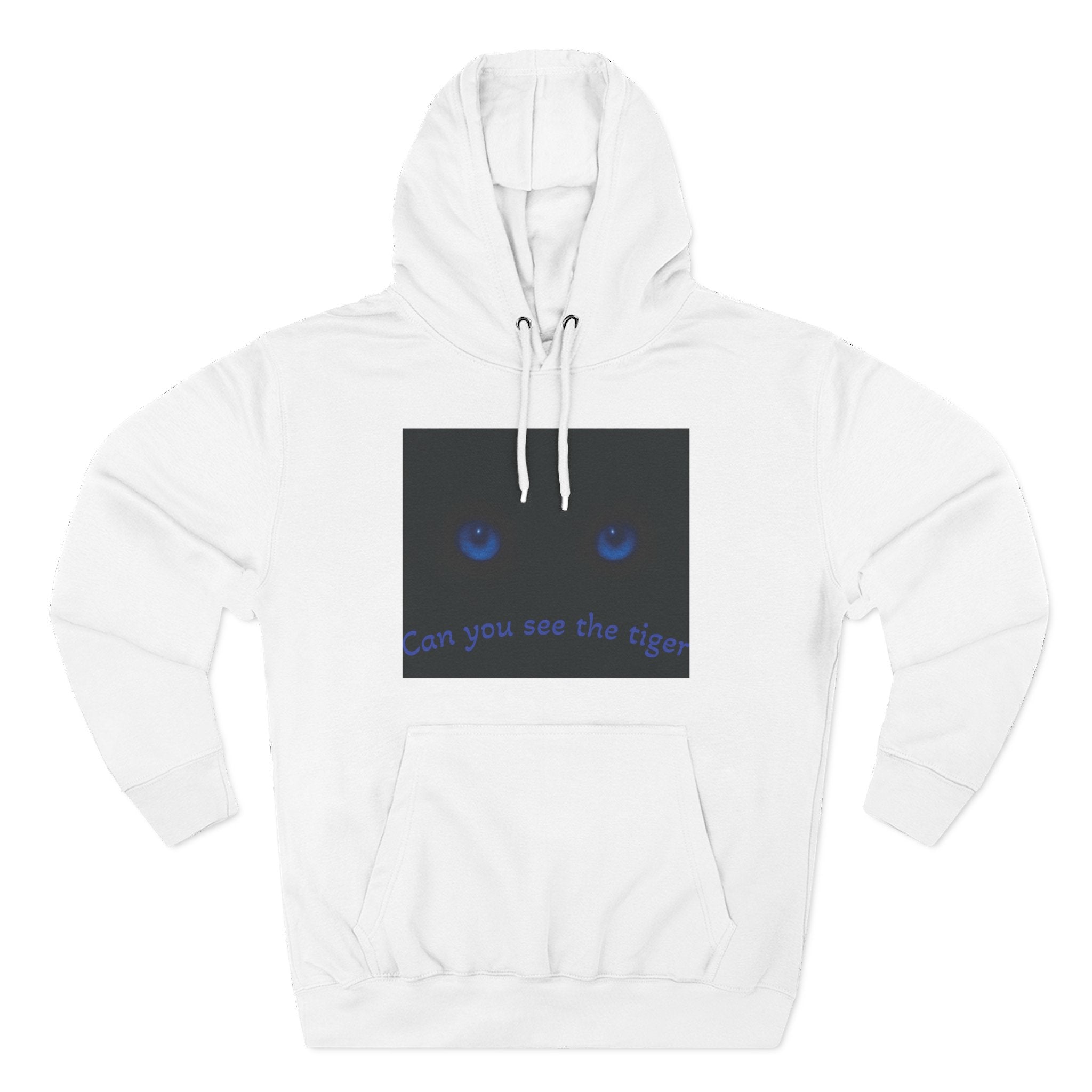 Blue-Eyed Tiger hoodie |Fleece Hoodie, Night Wildlife