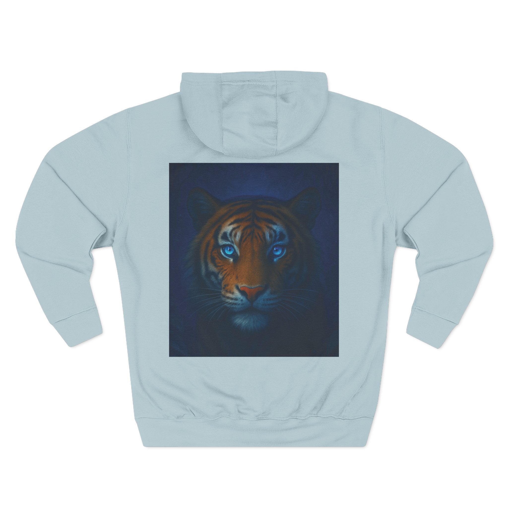Blue-Eyed Tiger hoodie |Fleece Hoodie, Night Wildlife