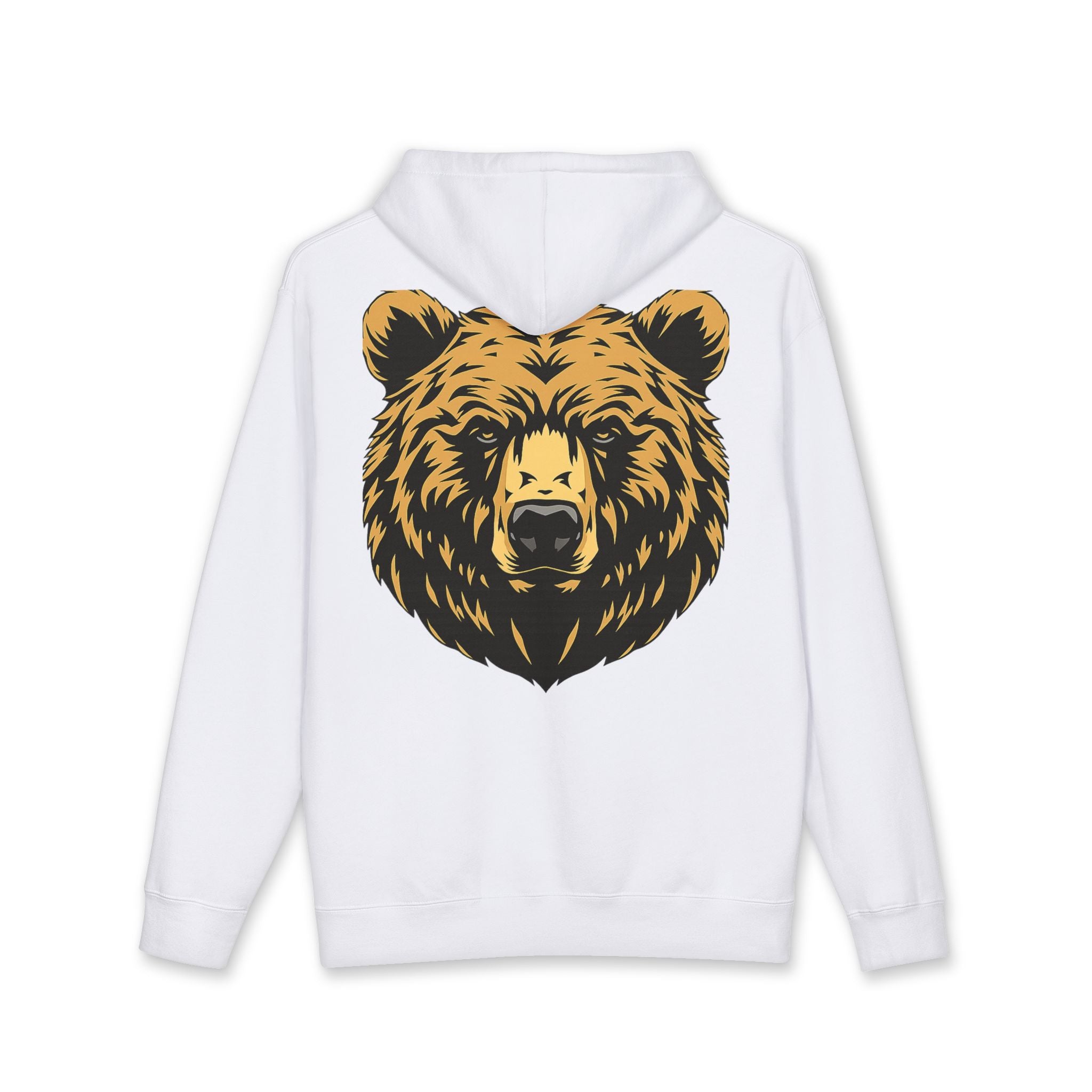 Bear Guardian Hoodie — Minimal Bear Emblem Pullover