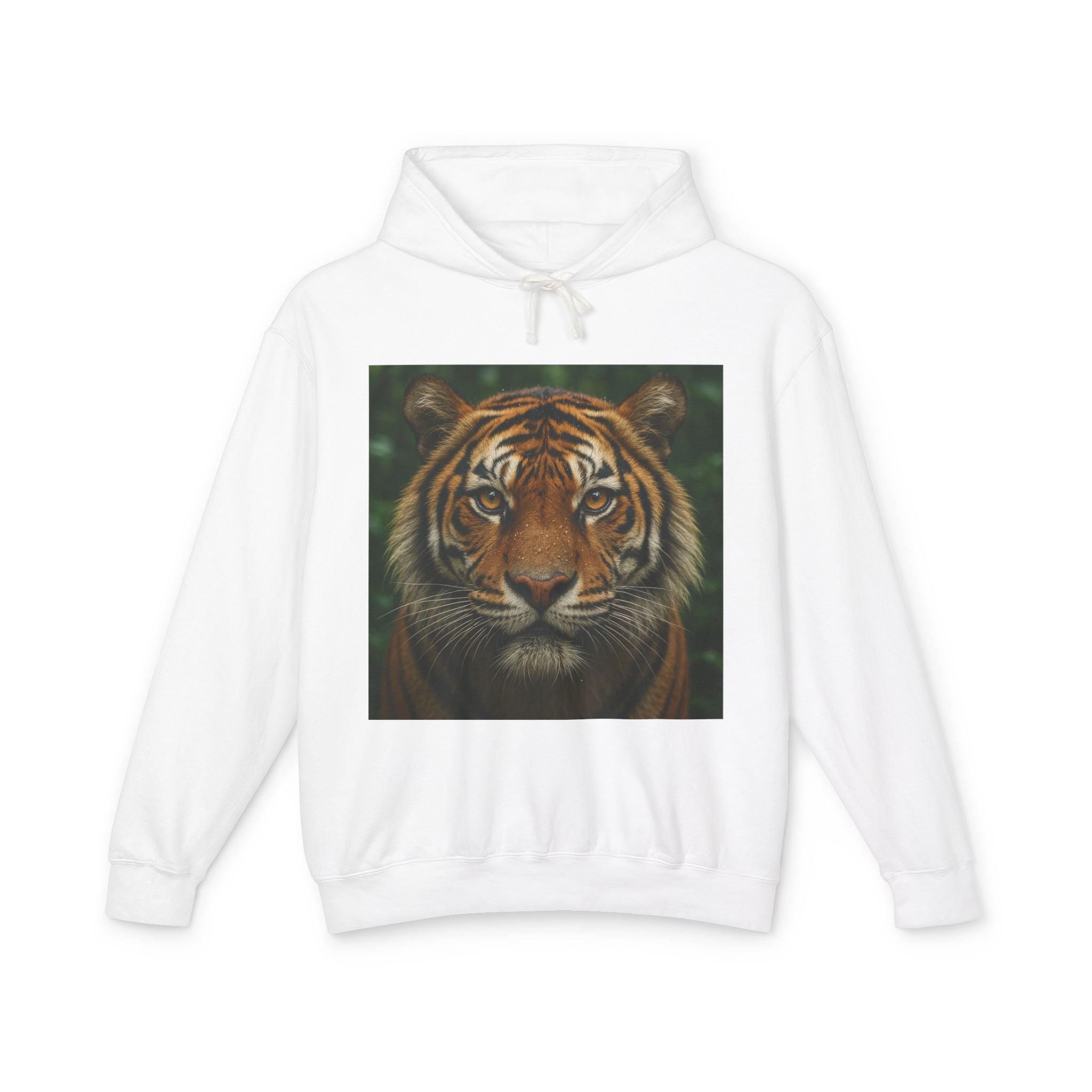 Tiger Portrait Hoodie — Majestic Tiger Graphic Hooded Sweatshirt