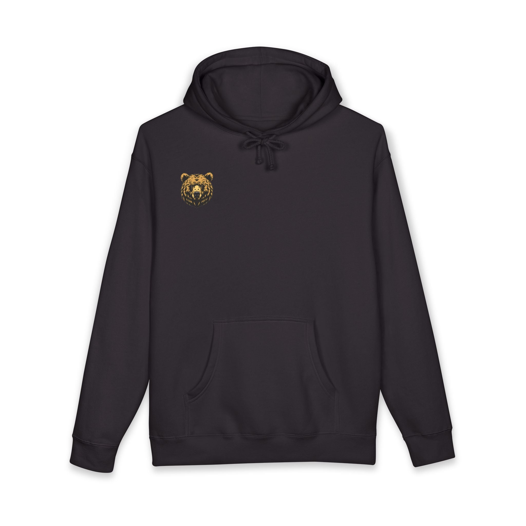 Bear Guardian Hoodie — Minimal Bear Emblem Pullover