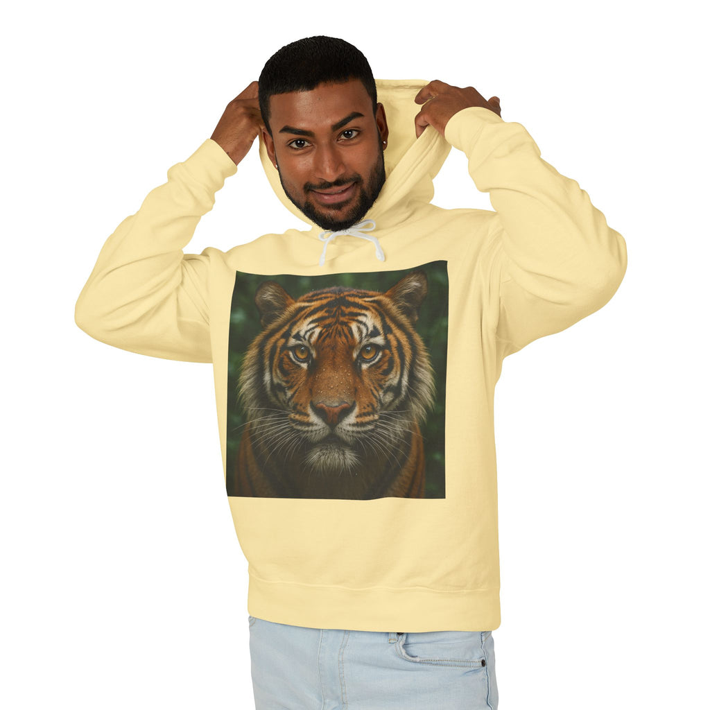 Tiger Portrait Hoodie — Majestic Tiger Graphic Hooded Sweatshirt