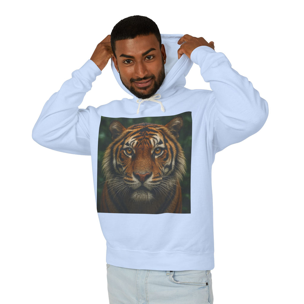 Tiger Portrait Hoodie — Majestic Tiger Graphic Hooded Sweatshirt