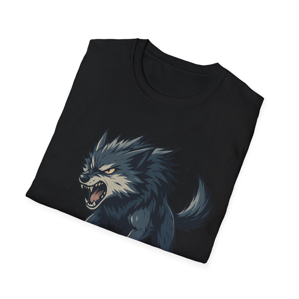 Howling Wolf  T-Shirt | Fierce Wolf Night Forest Design