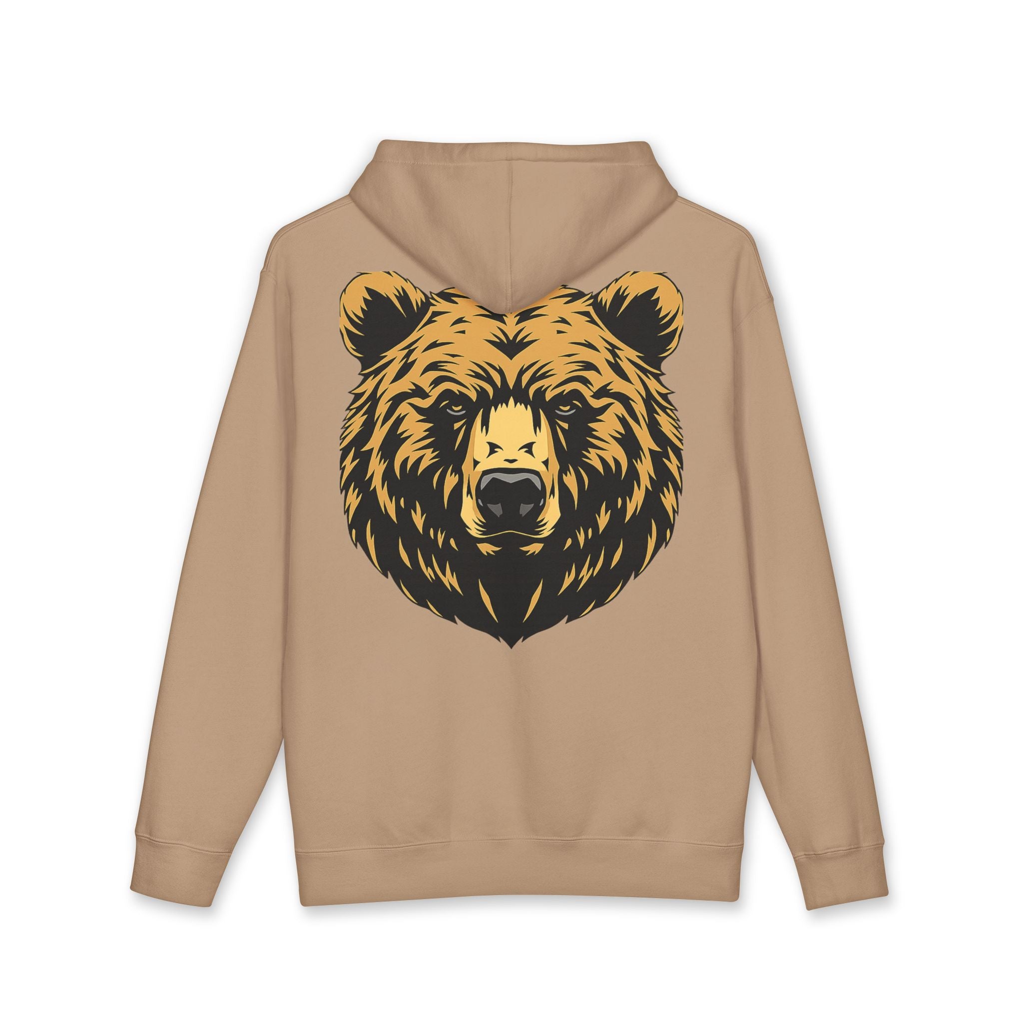 Bear Guardian Hoodie — Minimal Bear Emblem Pullover