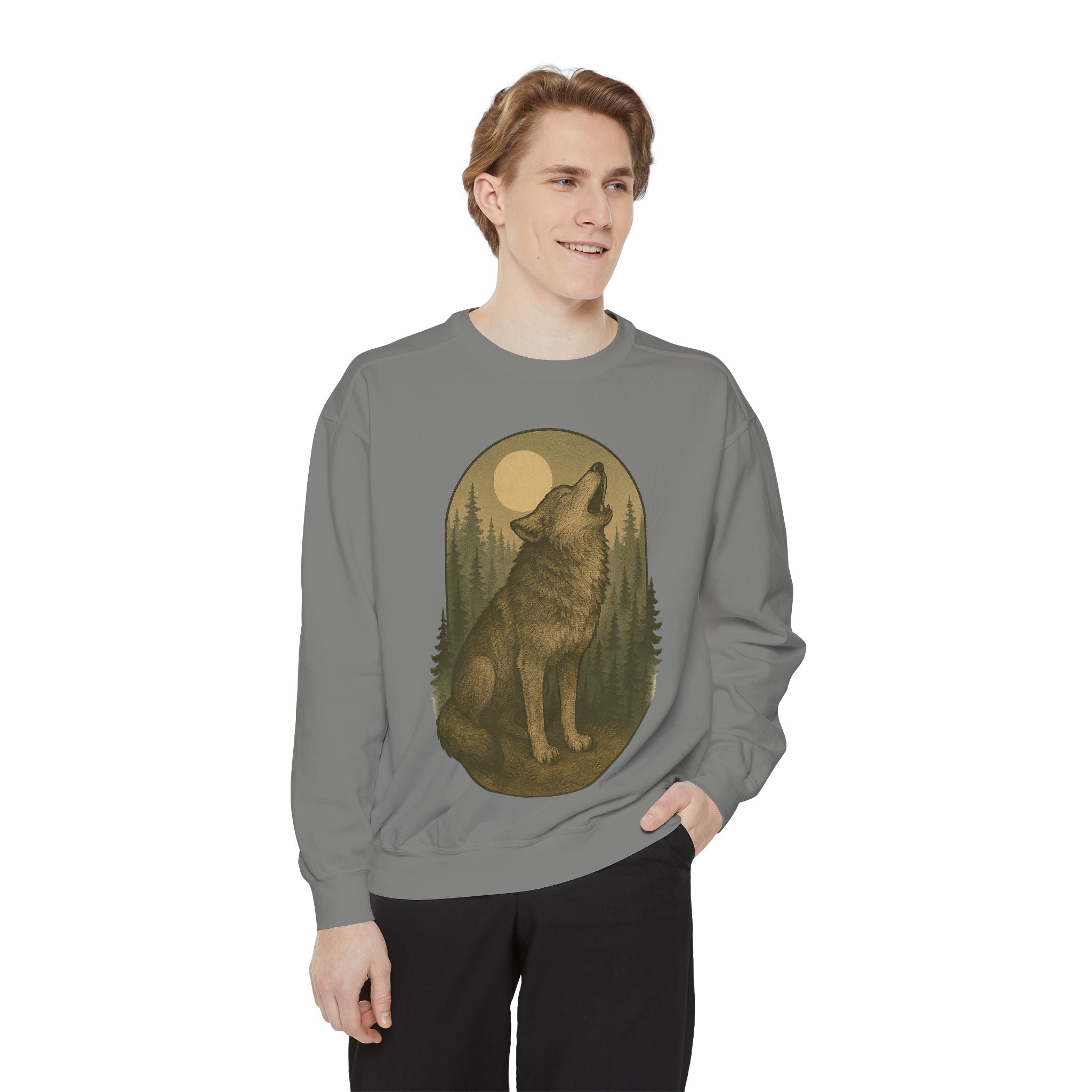 Howling Wolf Moon sweatshirt | Forest Vintage