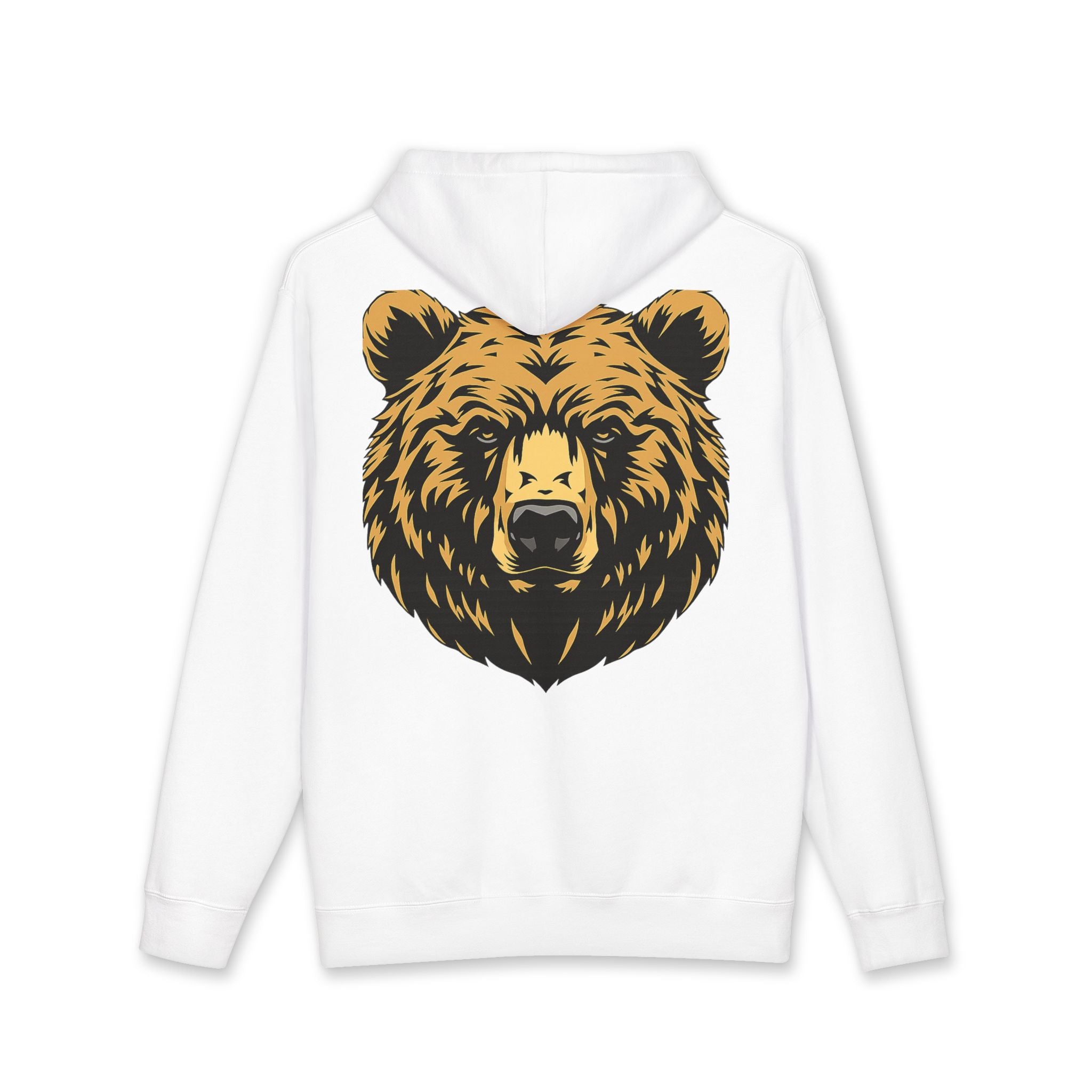 Bear Guardian Hoodie — Minimal Bear Emblem Pullover