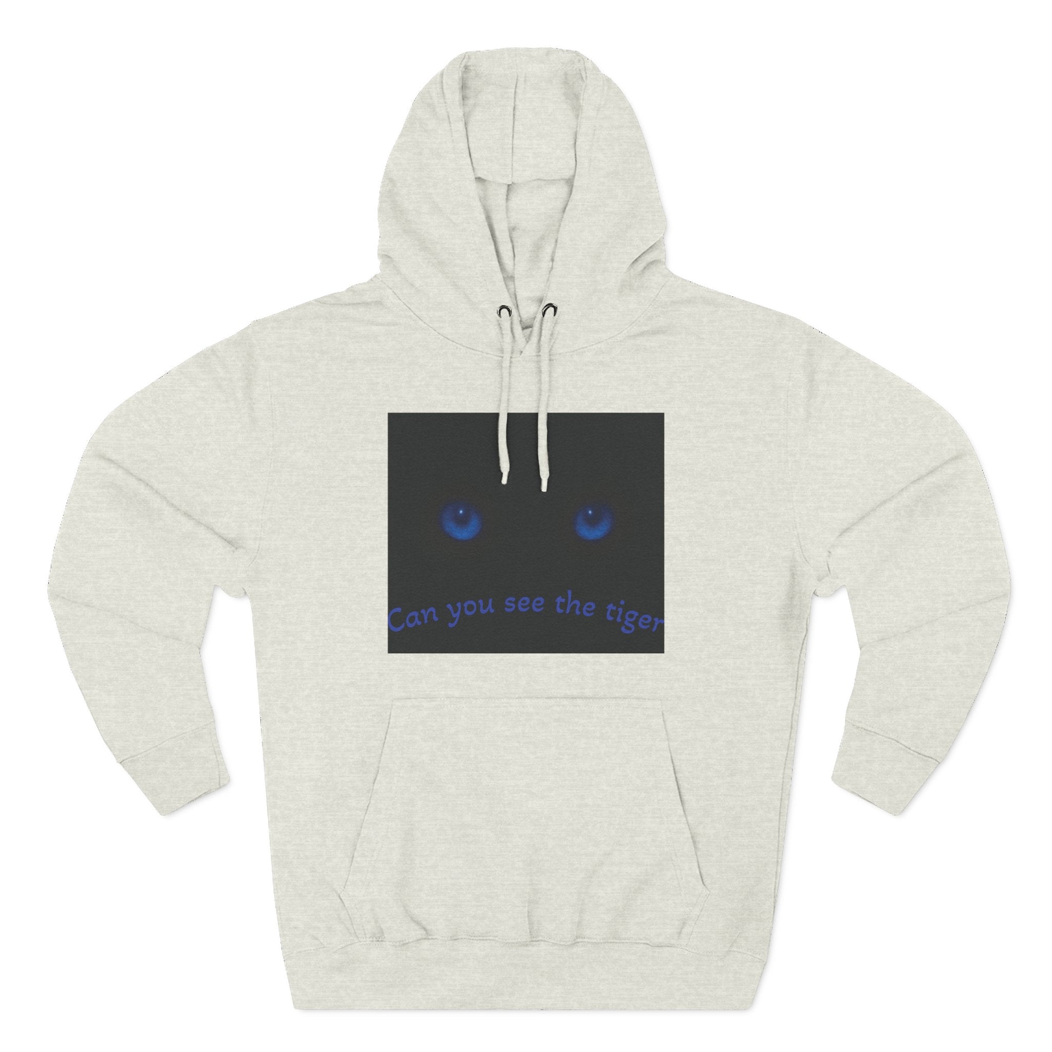 Blue-Eyed Tiger hoodie |Fleece Hoodie, Night Wildlife