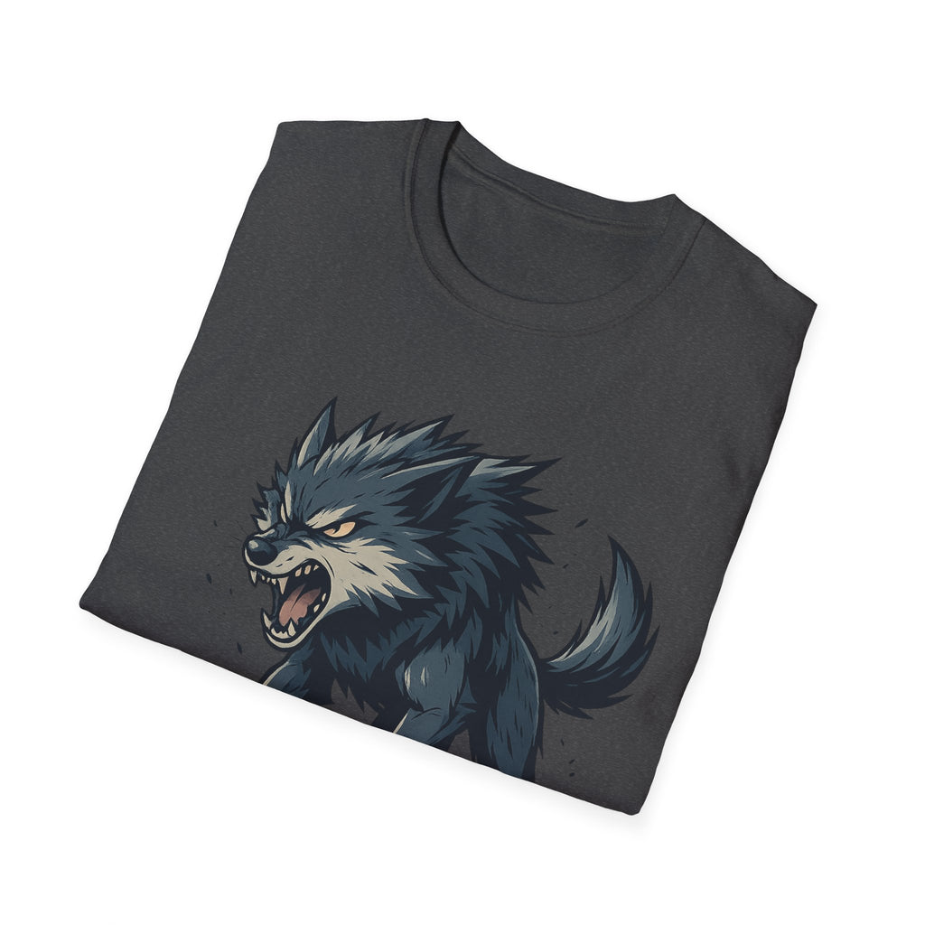 Howling Wolf  T-Shirt | Fierce Wolf Night Forest Design