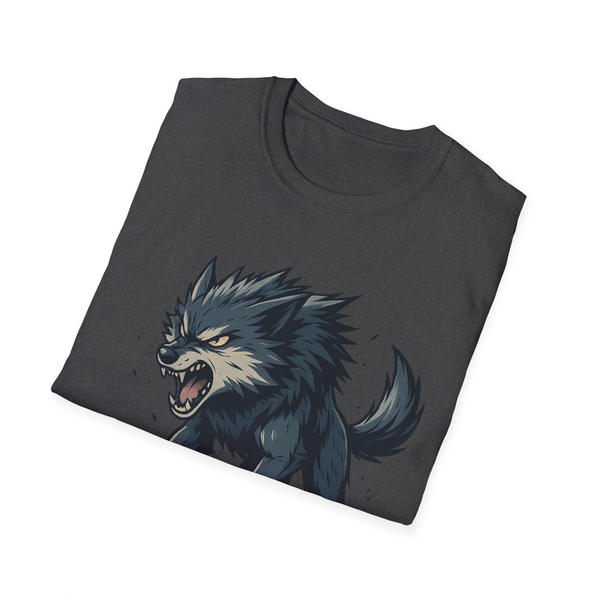 Howling Wolf  T-Shirt | Fierce Wolf Night Forest Design