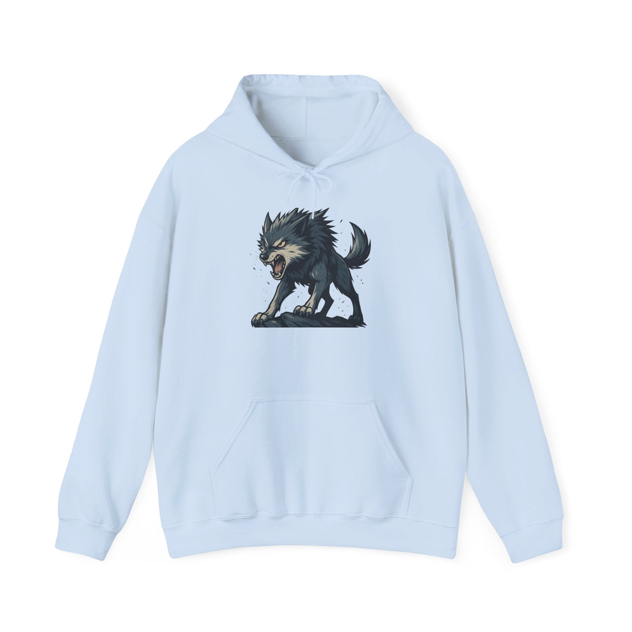 Growling Wolf Hoodie | Fierce Werewolf Graphic Sweatshirt