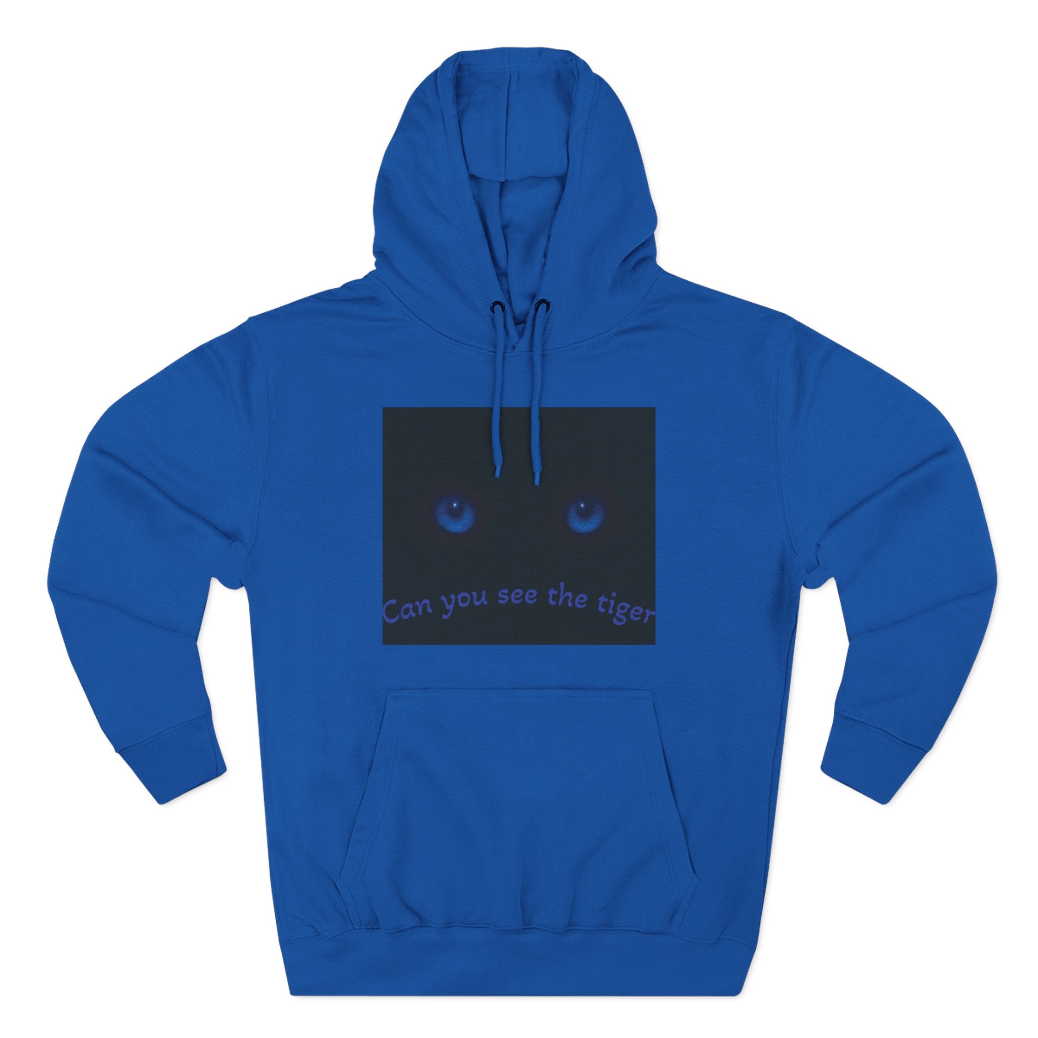 Blue-Eyed Tiger hoodie |Fleece Hoodie, Night Wildlife