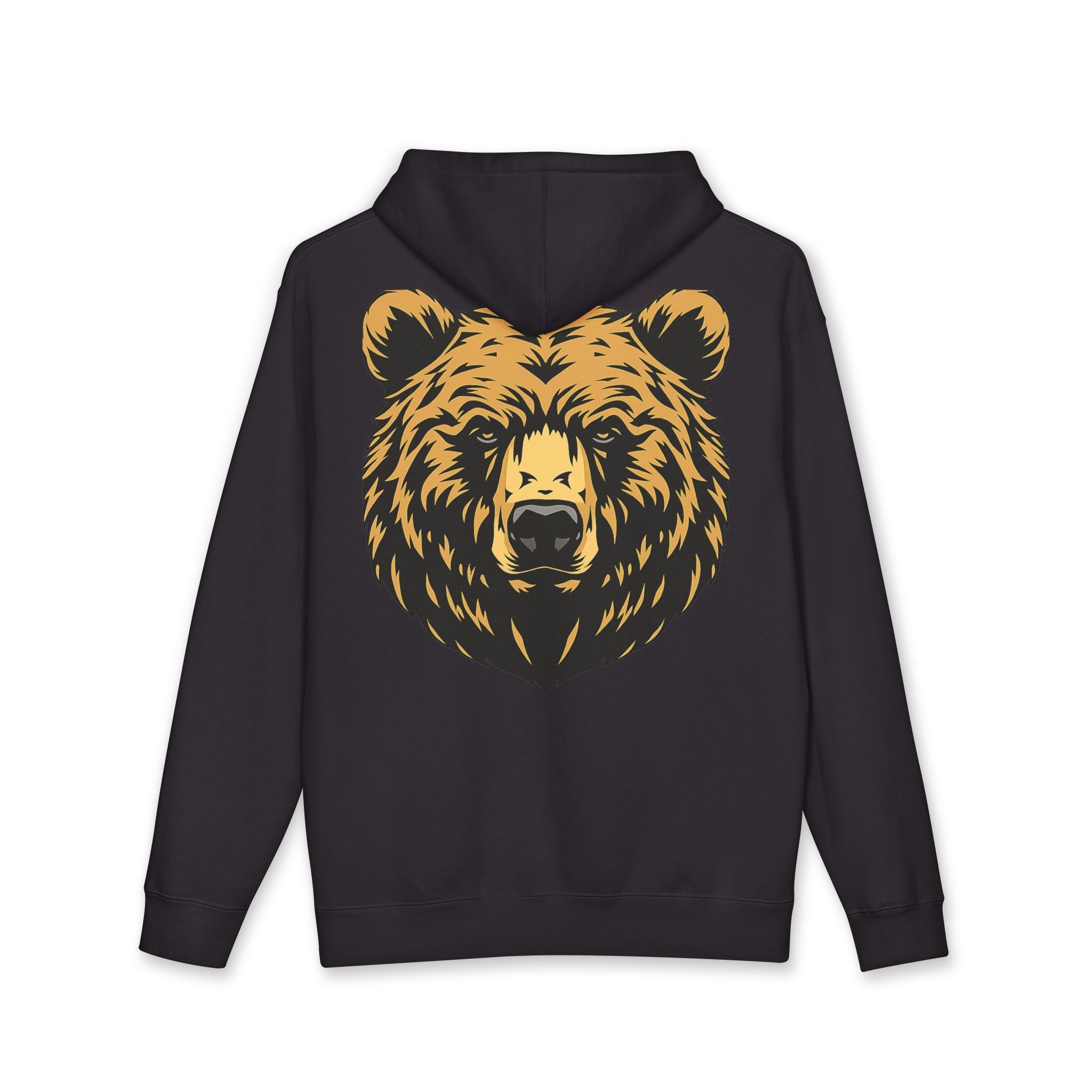 Bear Guardian Hoodie — Minimal Bear Emblem Pullover