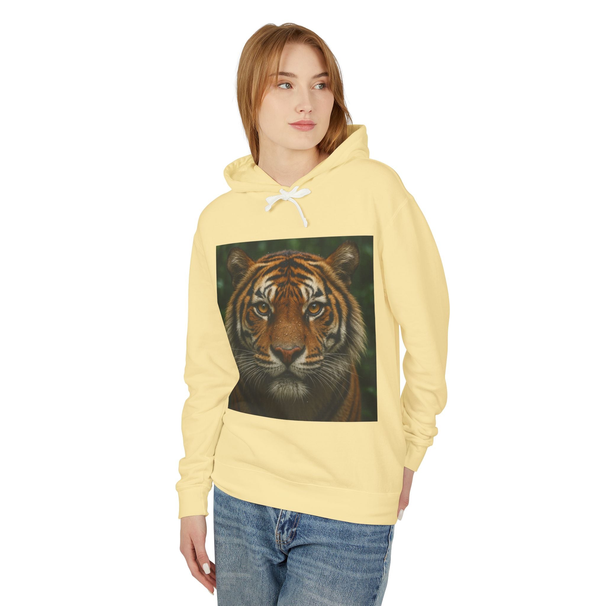 Tiger Portrait Hoodie — Majestic Tiger Graphic Hooded Sweatshirt