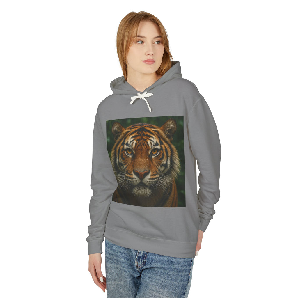 Tiger Portrait Hoodie — Majestic Tiger Graphic Hooded Sweatshirt